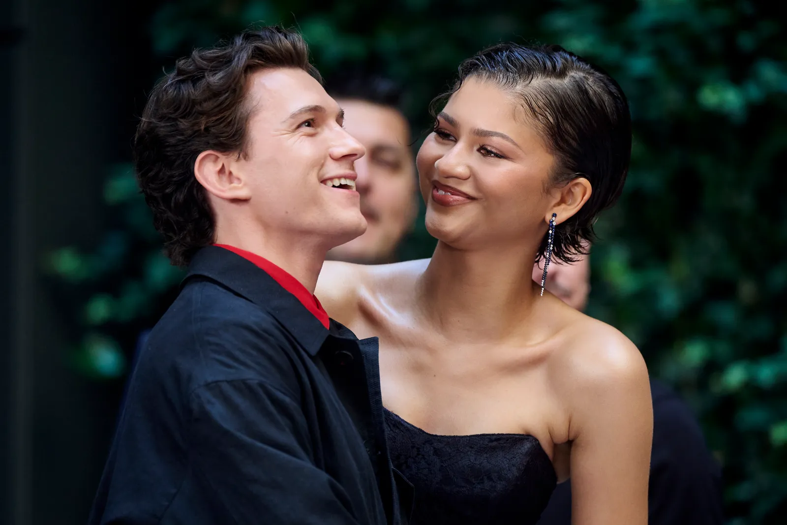 Zendaya en Tom Holland bij de première van Spider Man