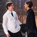 Zendaya en Tom Holland tijdens de Spider-Man-tour in Amsterdam
