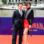Zendaya en Tom Holland tijdens hun Spider-Man-tour
