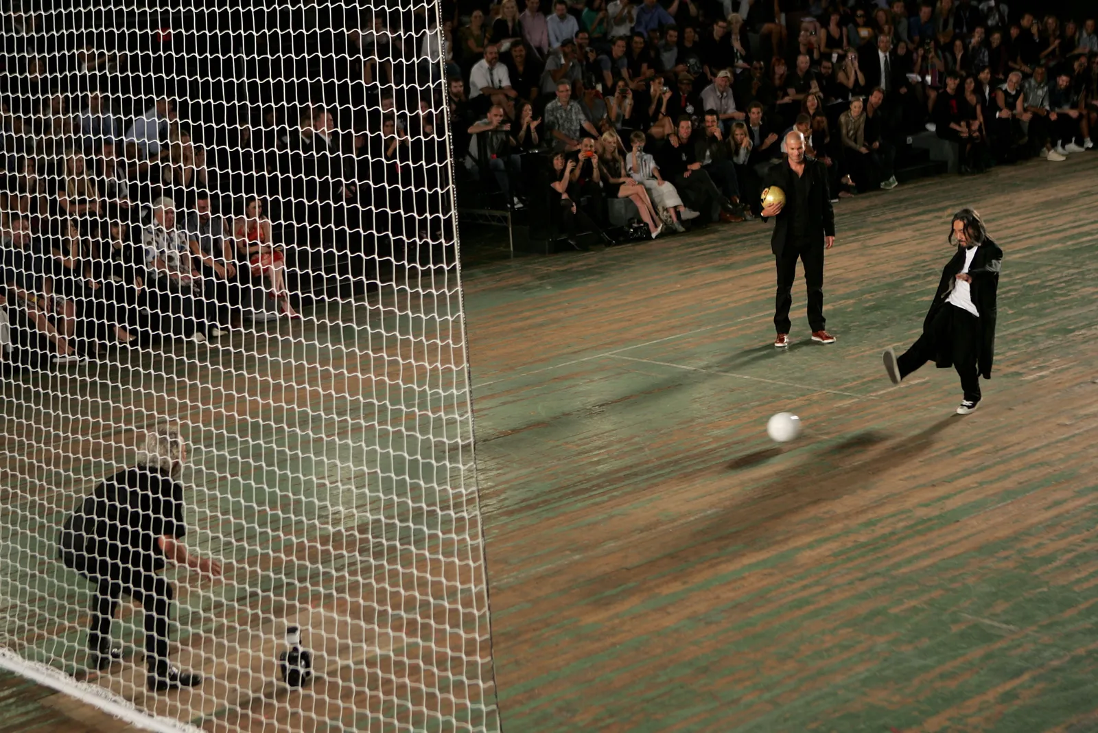 Zinédine Zidane op de catwalk