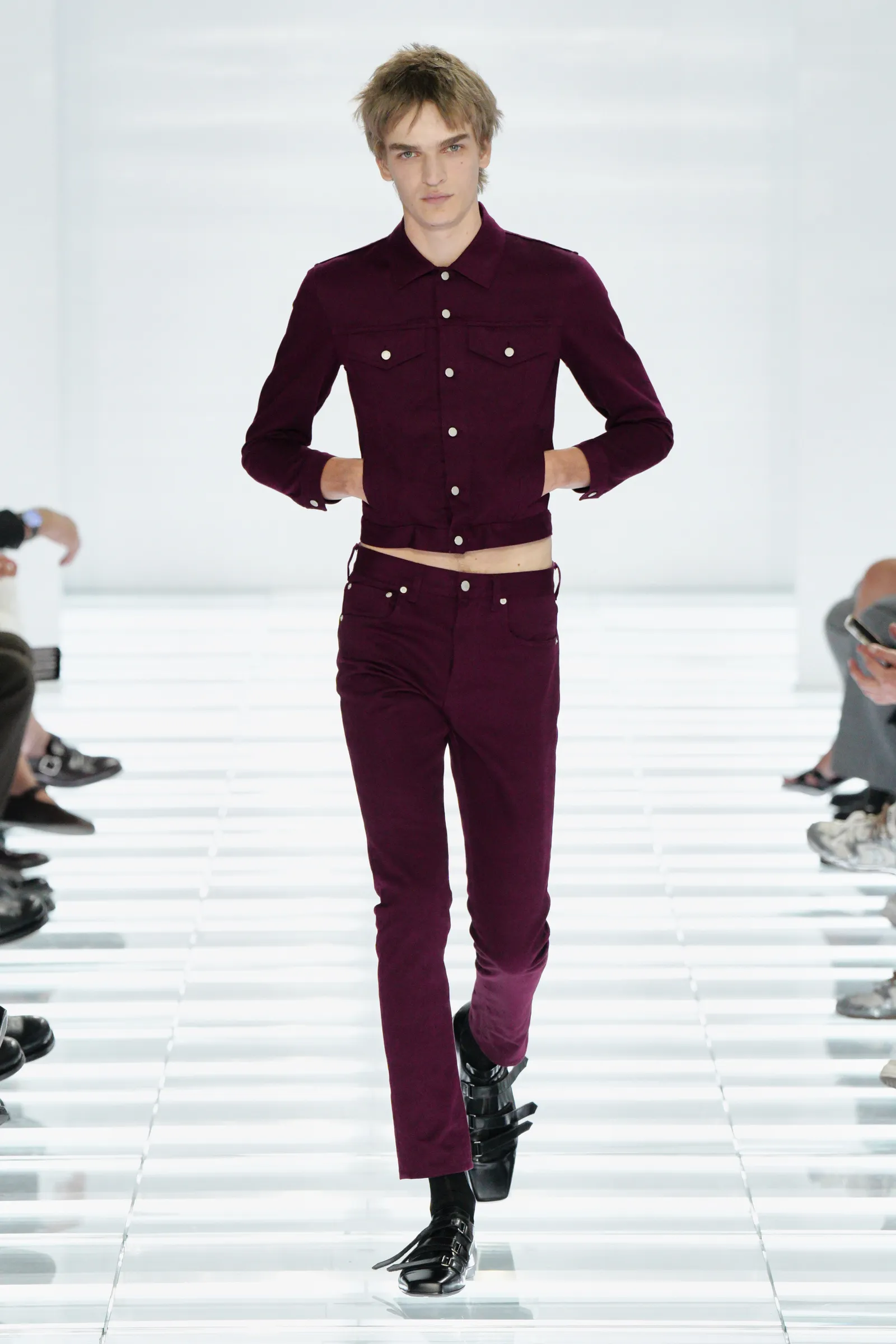 Skinny jeans op de catwalk