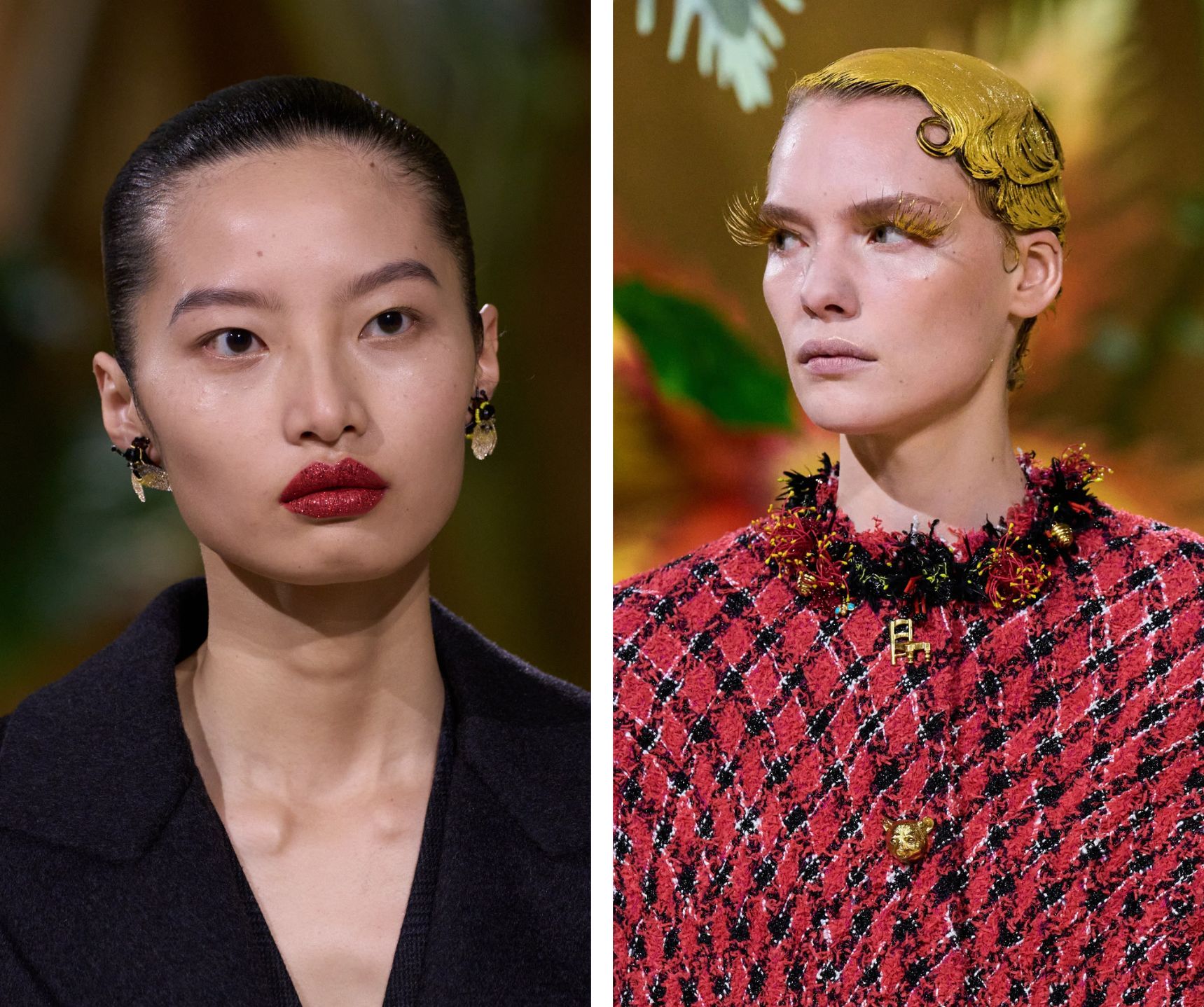 De make-up bij de coutureshow van Chanel herfst/winter 2026.