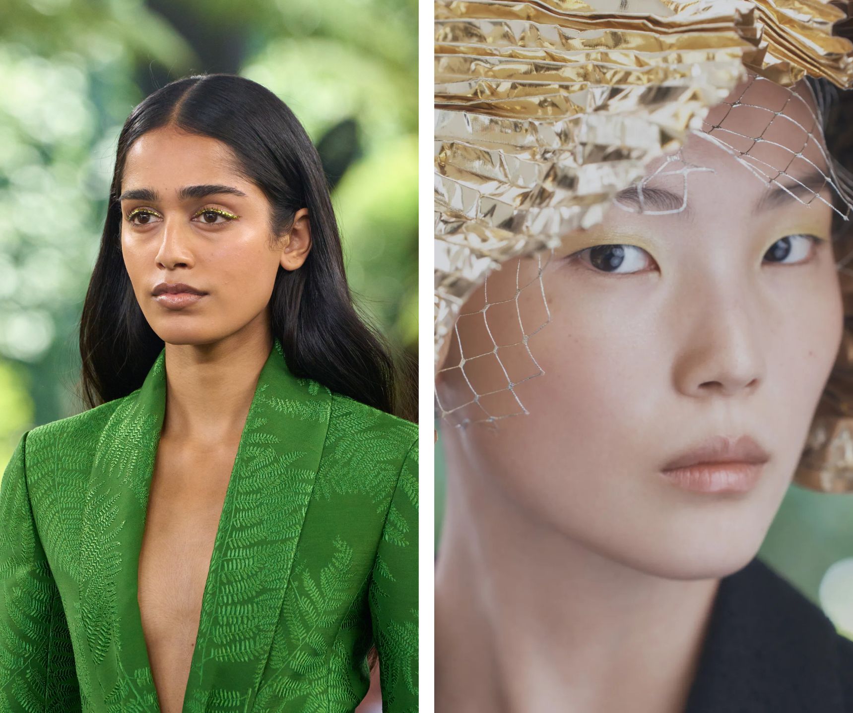 Dior-beautylooks tijdens couture fashion week.