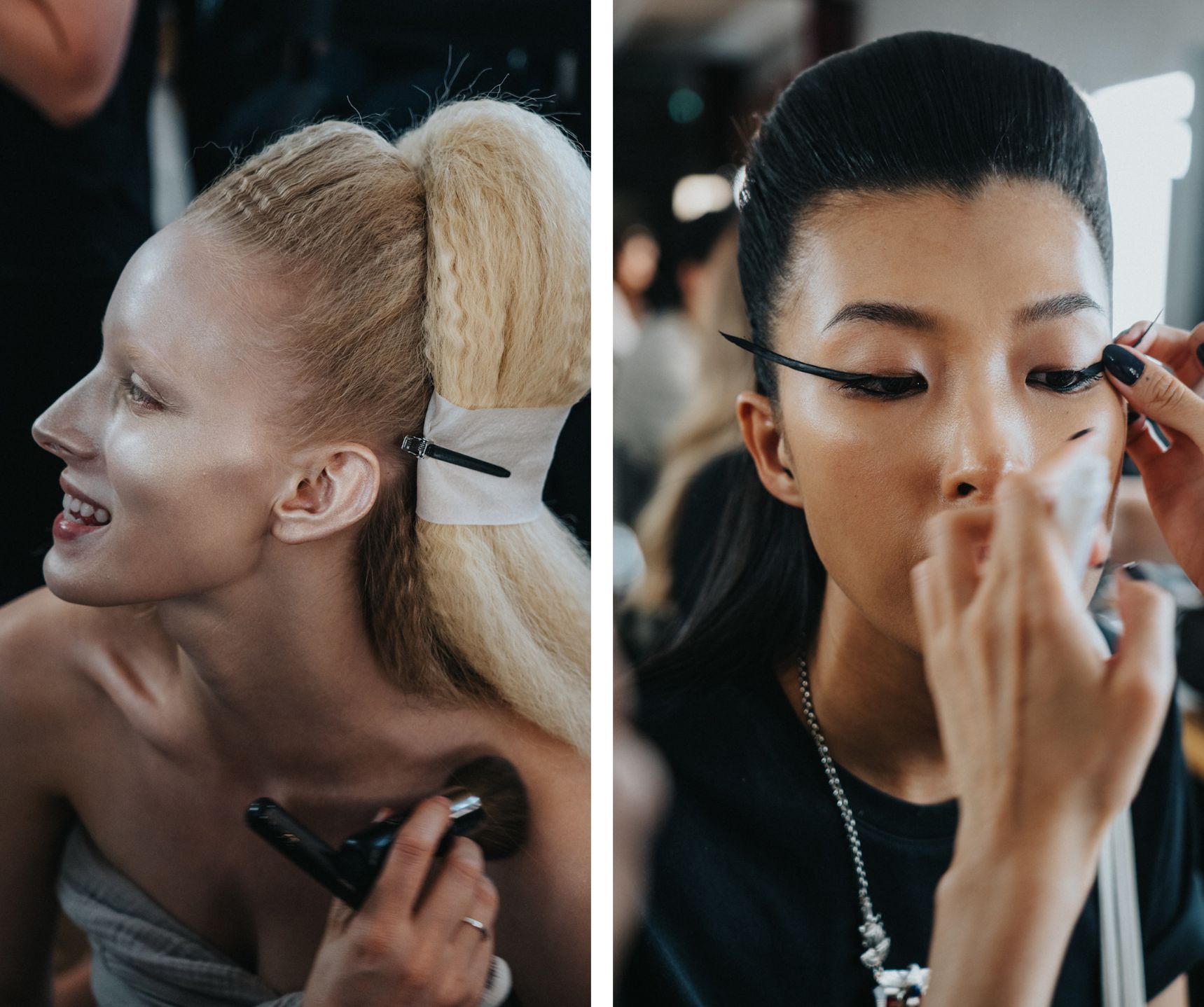 Behind the scenes bij Iris van Herpen, de beautylooks van couture.