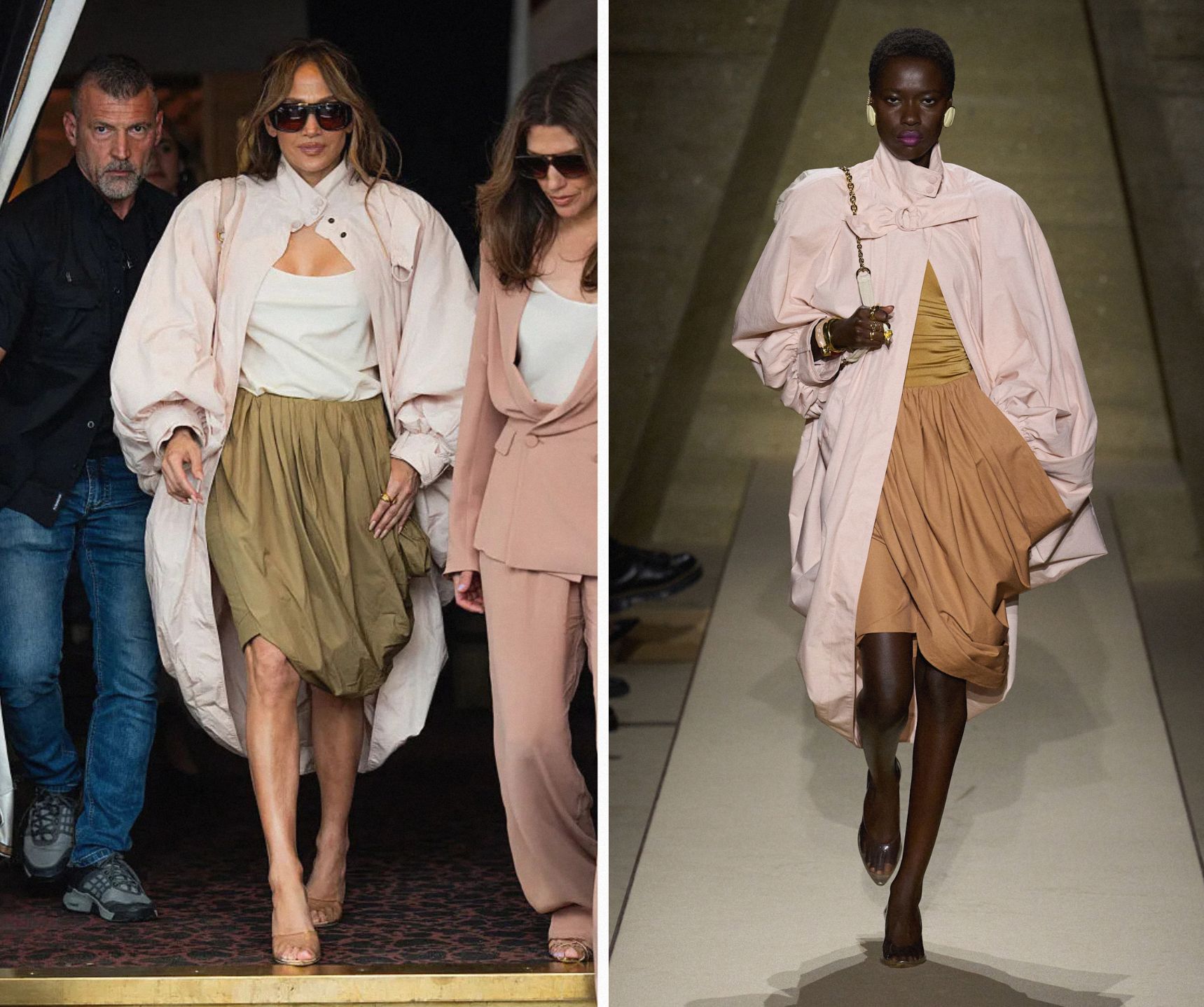 Jennifer Lopez draagt een look van Chloé uit de lente/zomer 2026-collectie.
