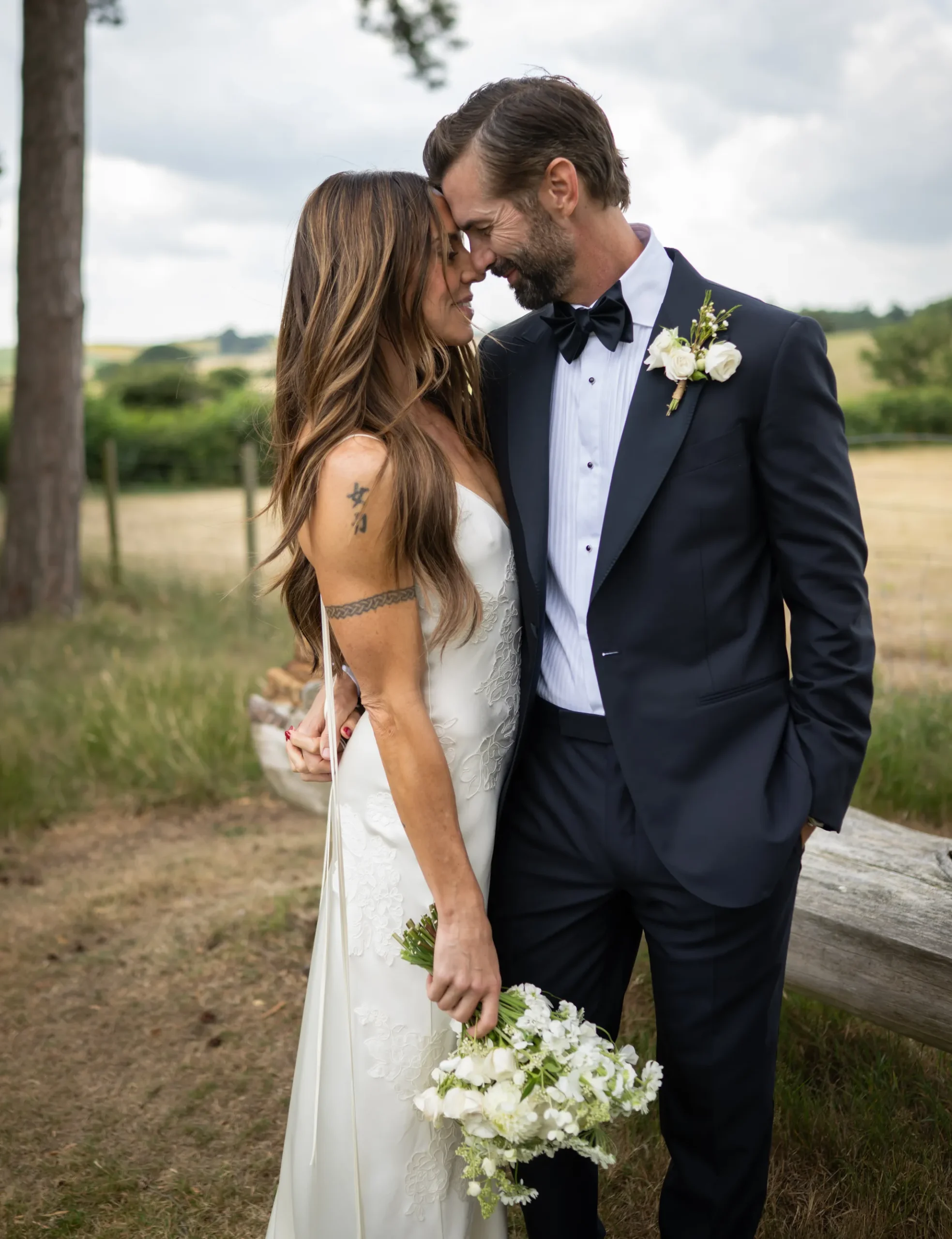 Mel C en haar man op hun wedding dag