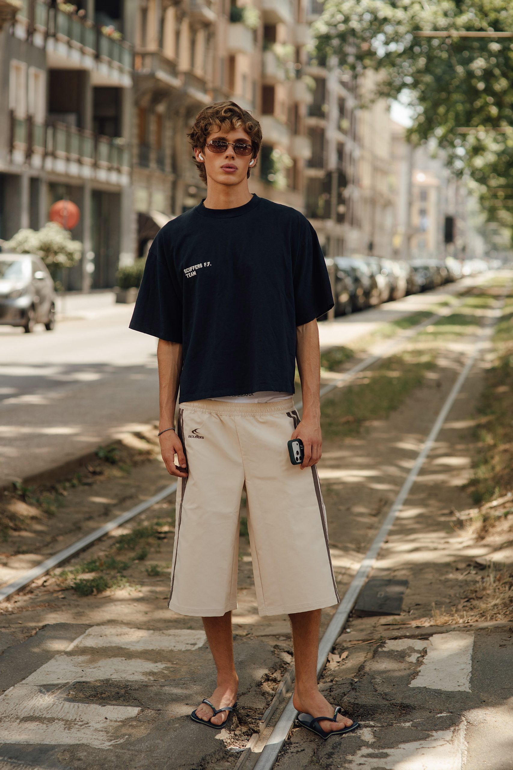 Culotte met teenslippers