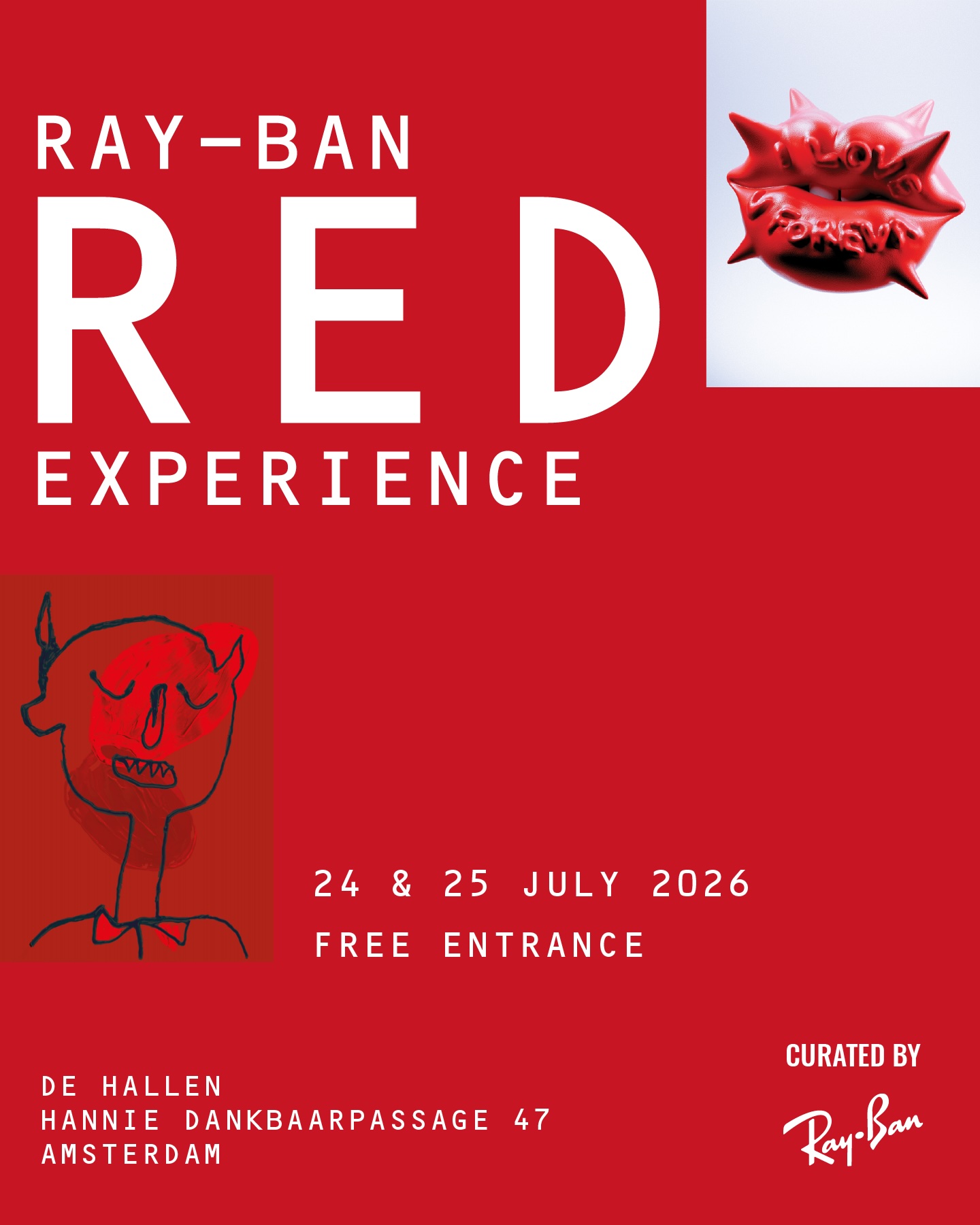 Ray-Ban Red pop-up