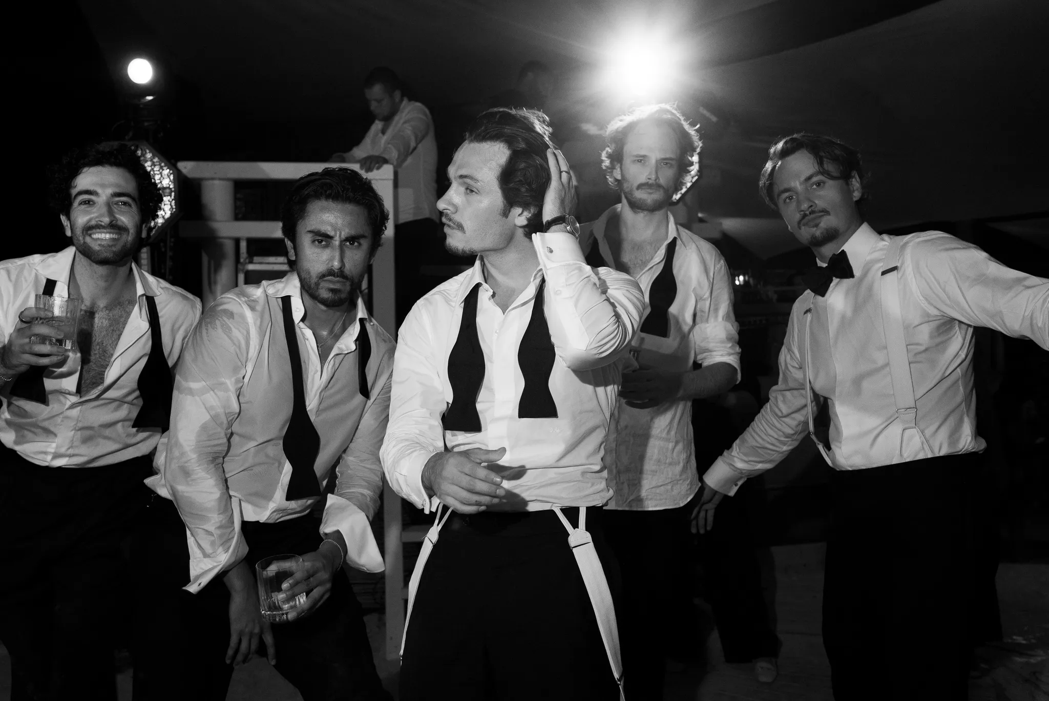 Beeld van de bruiloft van Dylan Jagger Lee en Paula Bruss