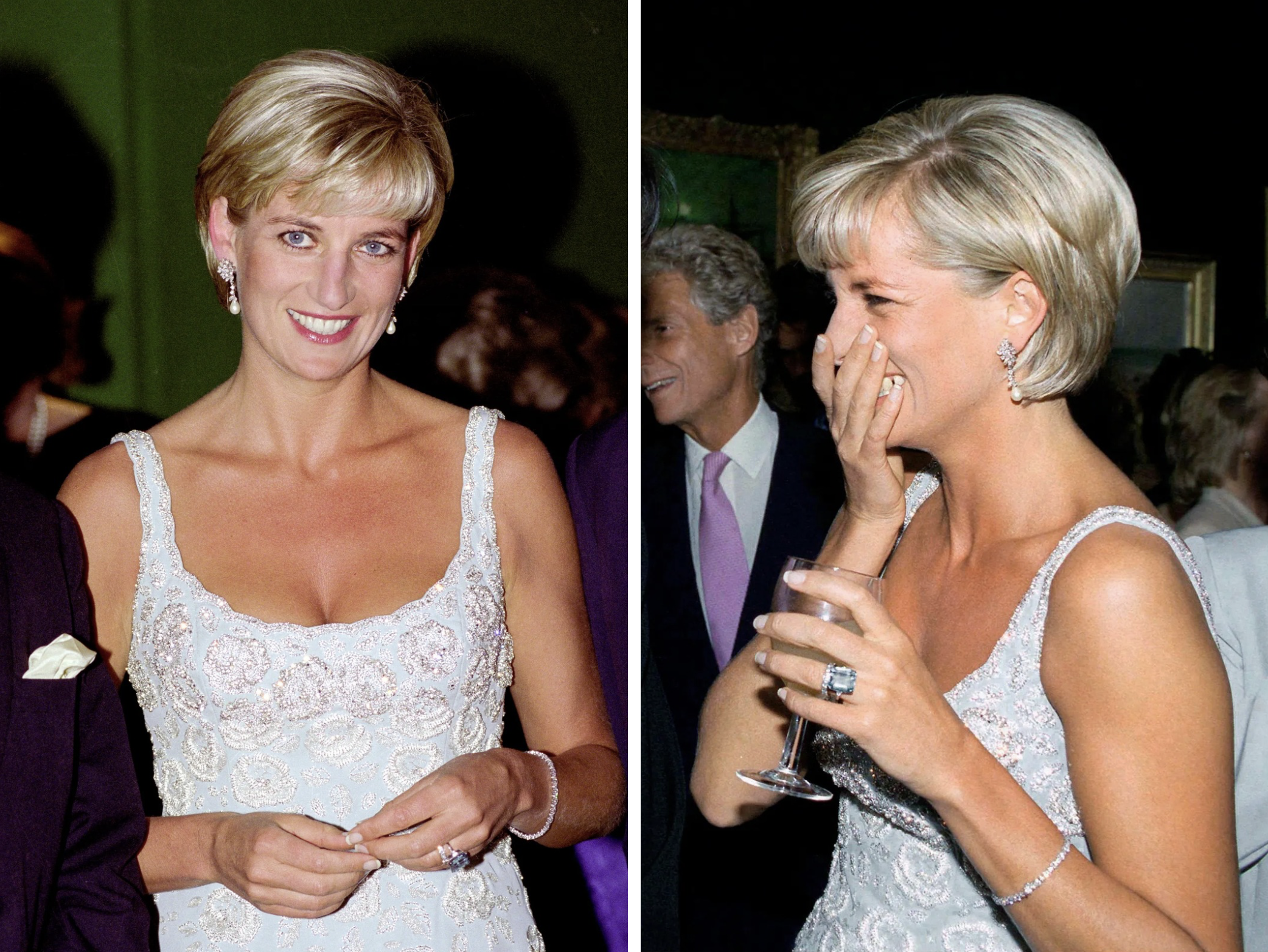 Prinses Diana met een French manicure