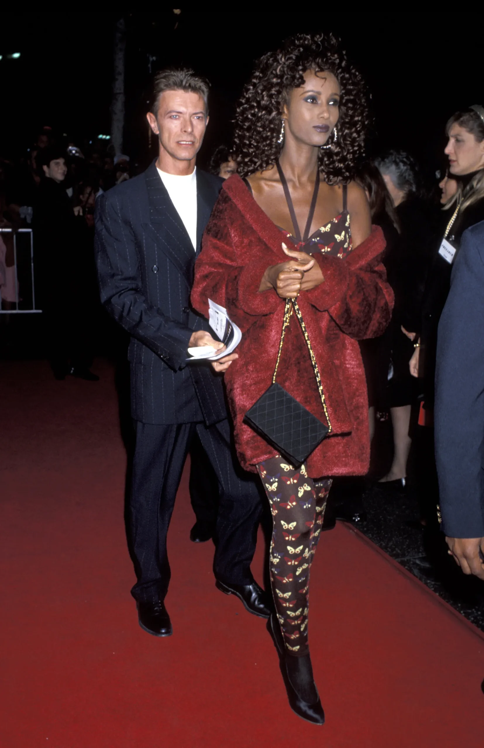Iman en David Bowie in 1992