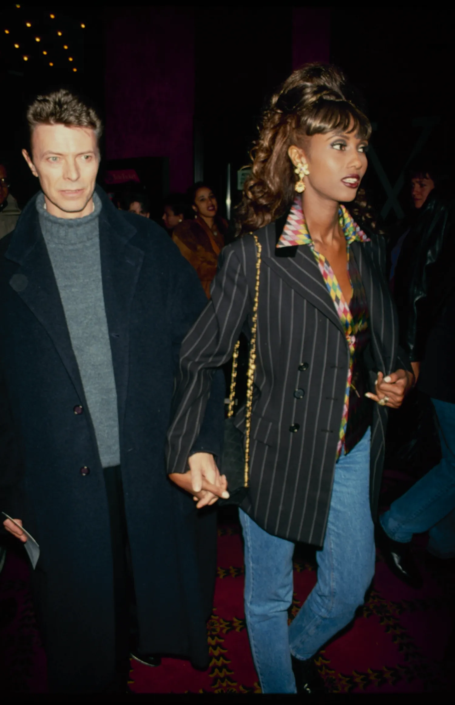 Iman en David Bowie in 1992