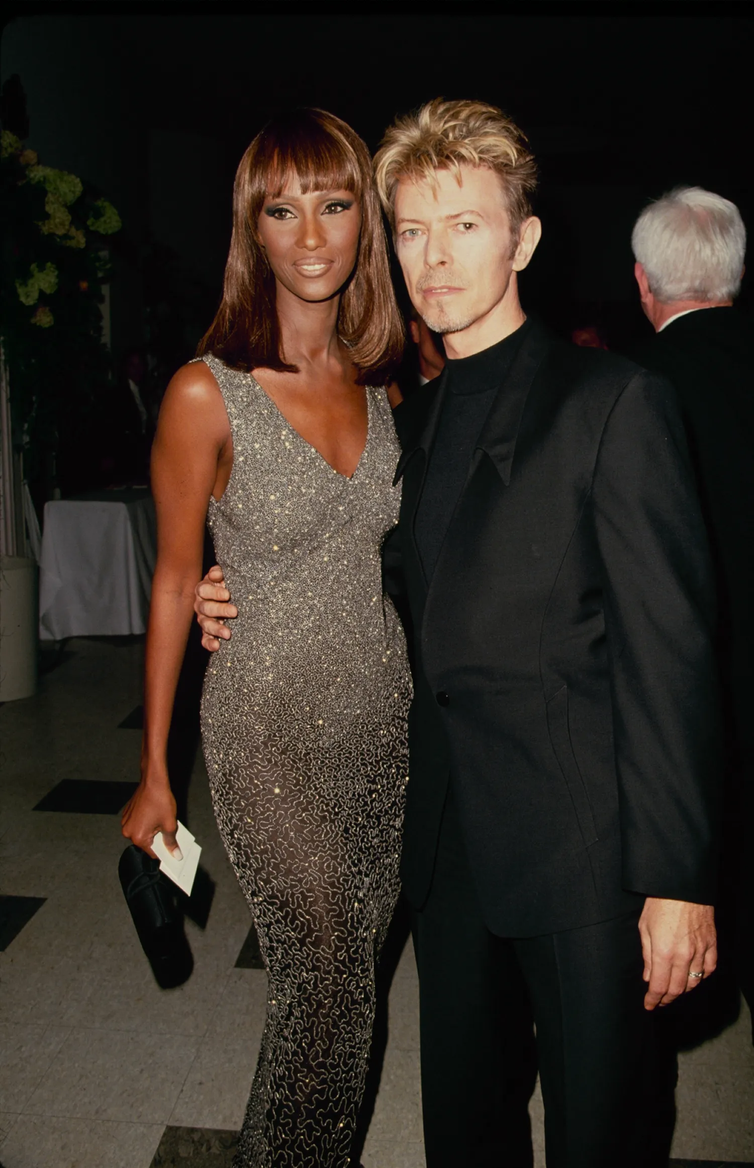 Iman en David Bowie in 1992