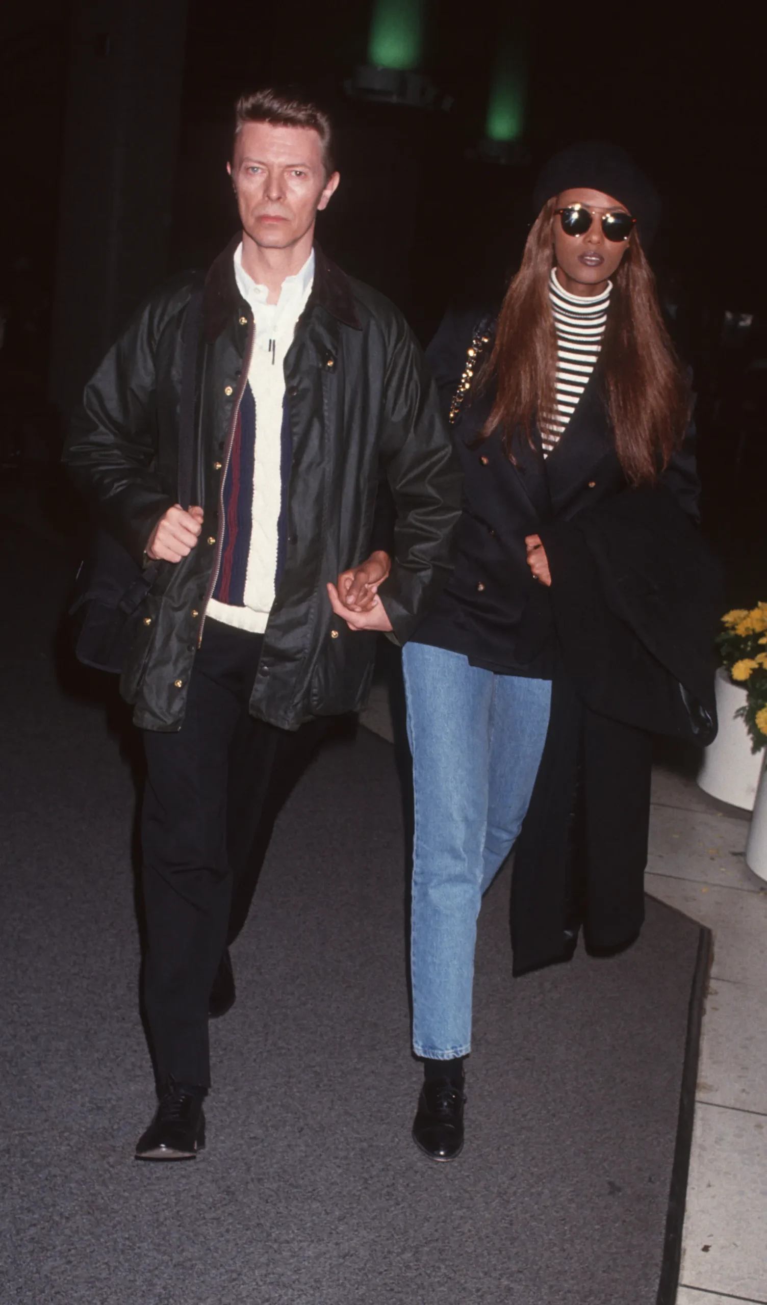 Iman en David Bowie in 1993