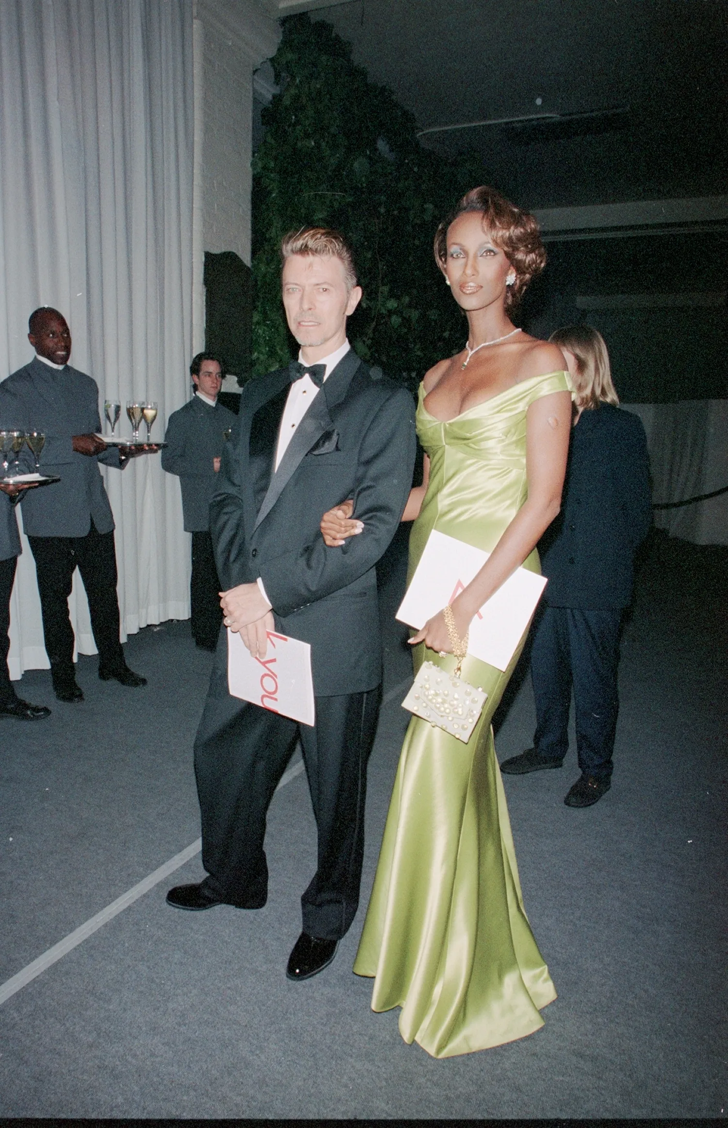 Iman en David Bowie in 1995