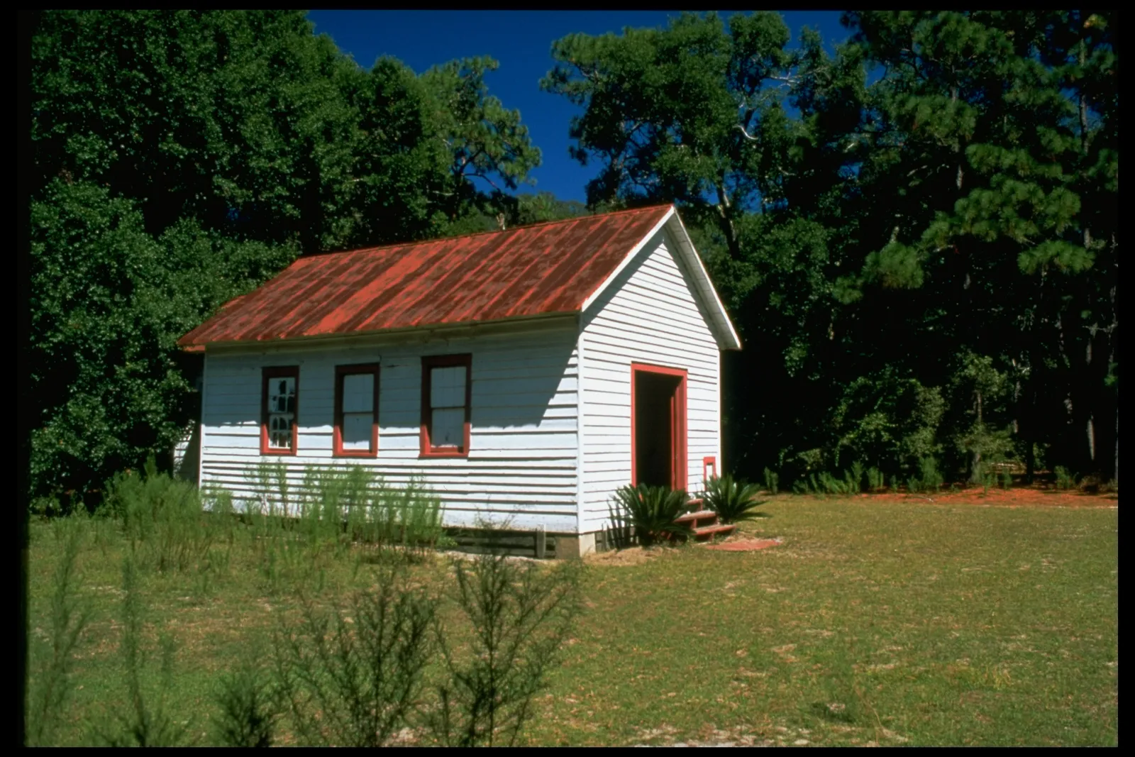 First African Baptist Church where John F. Kennedy Jr. and Carolyn Bessette married on Cumberland Island off coast of Georgia, September 1996