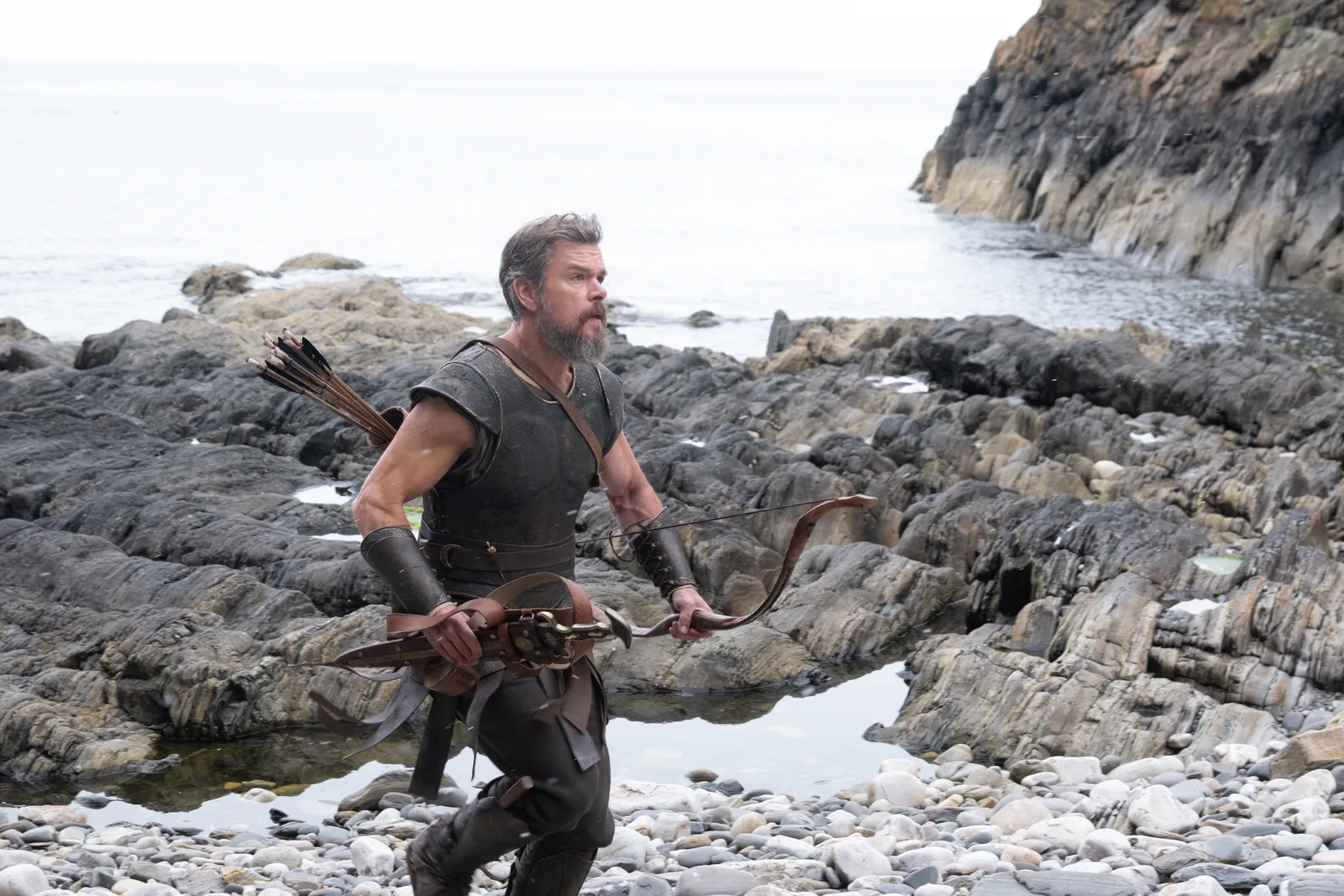 Matt Damon in The Odyssey voor een artikel over zijn workout routine