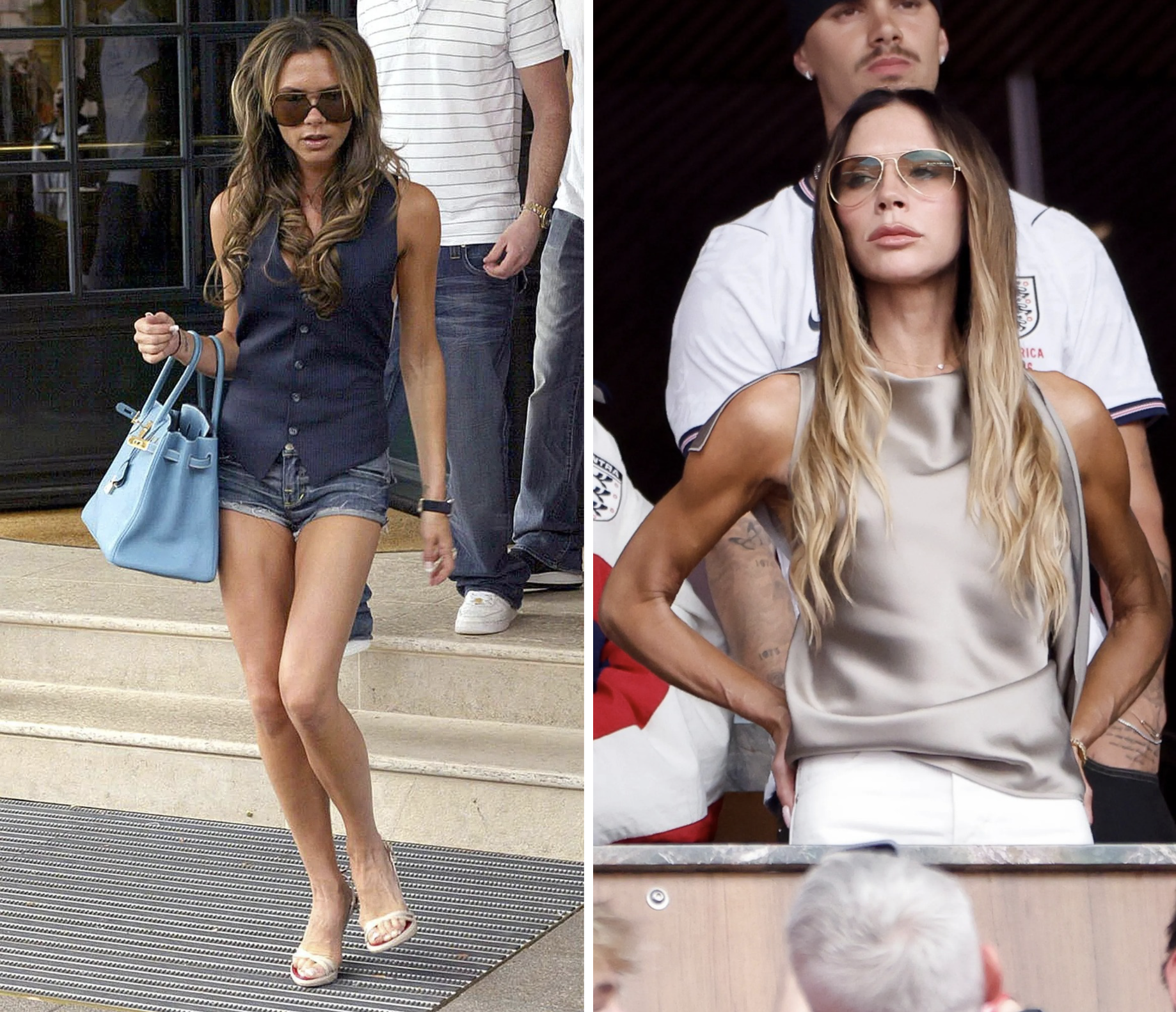 Victoria Beckham in haar WAG style bij het WK