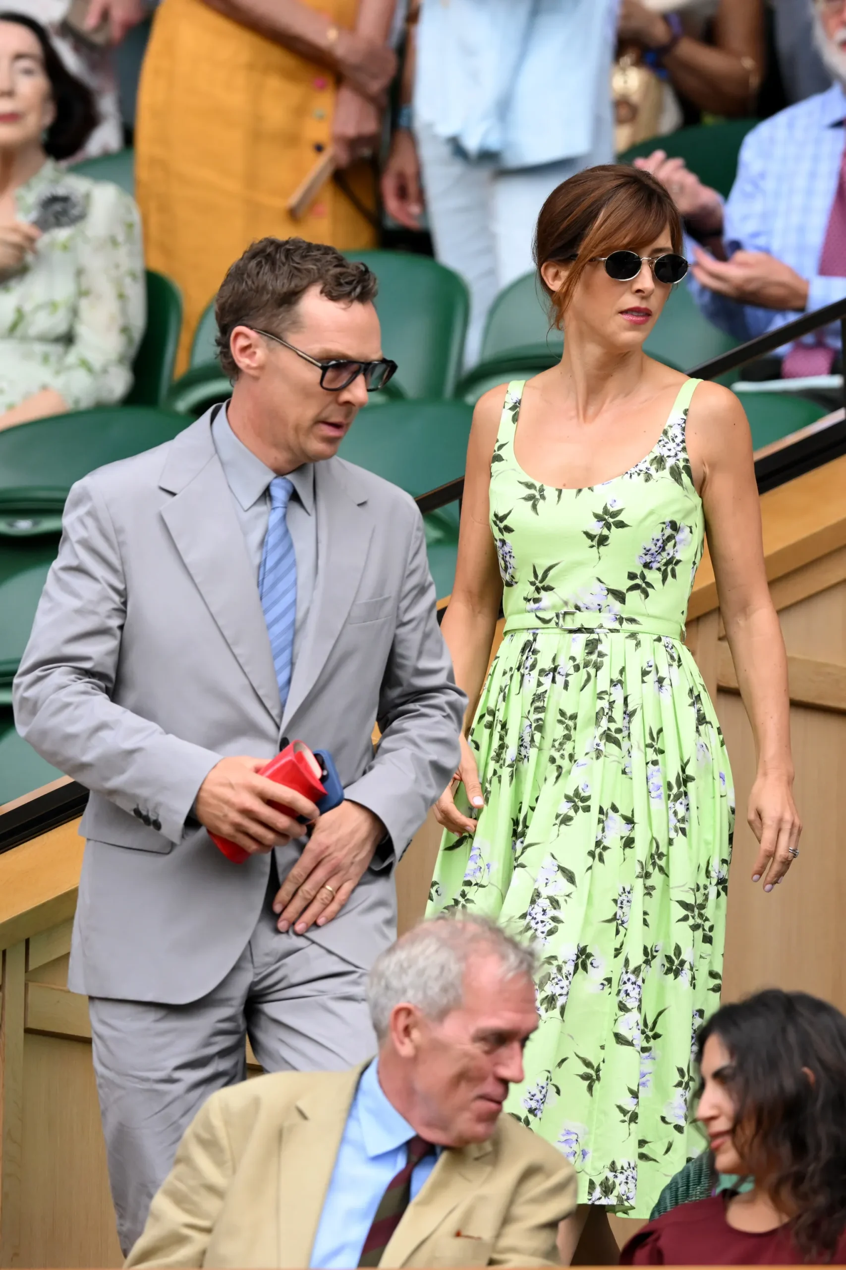 Benedict Cumberbatch and Sophie Hunter op Wimbledon 2026