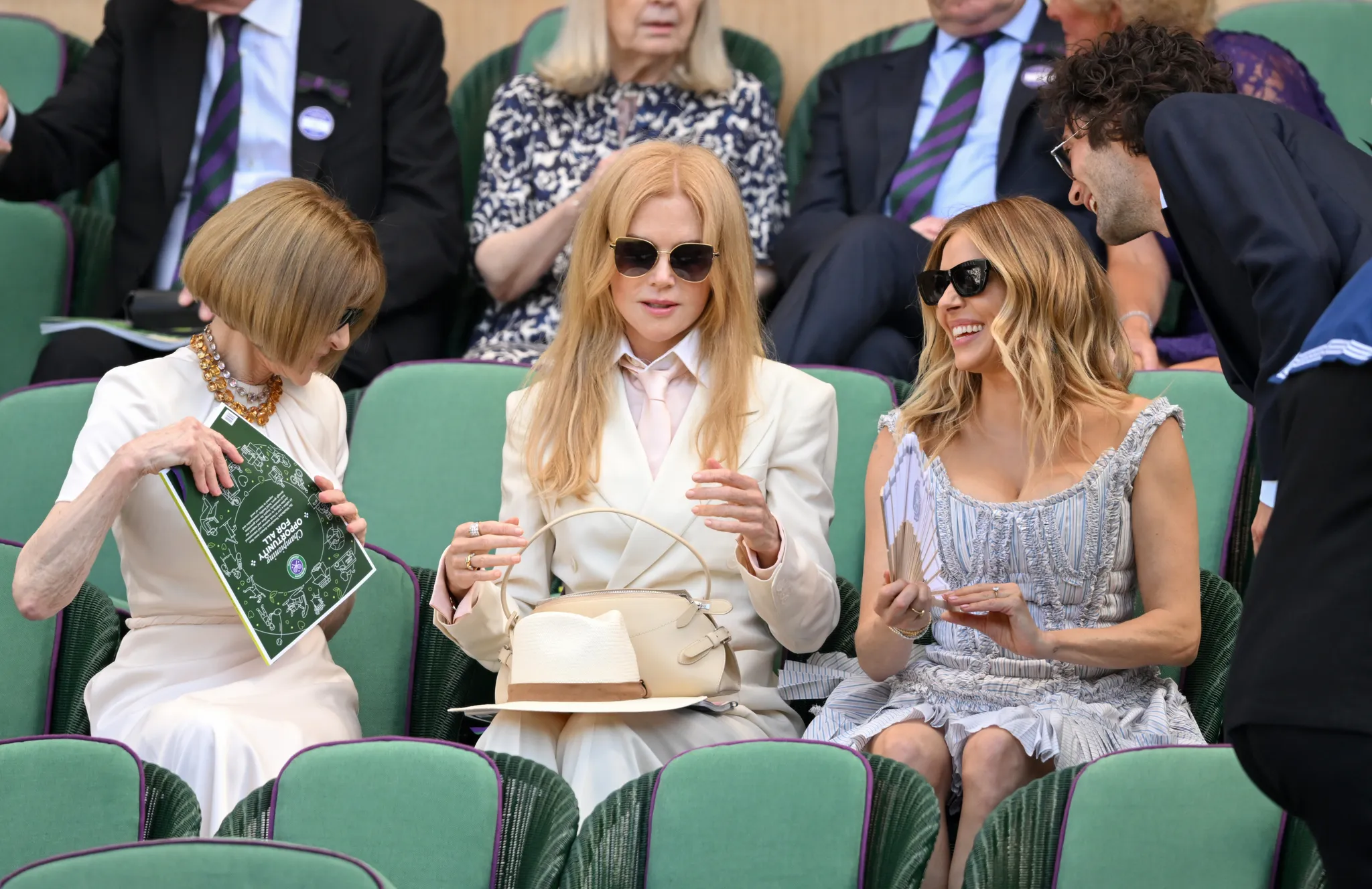 Anna Wintour, Nicole Kidman in Ralph Lauren, Sienna Miller en Oli Green op Wimbledon 2026