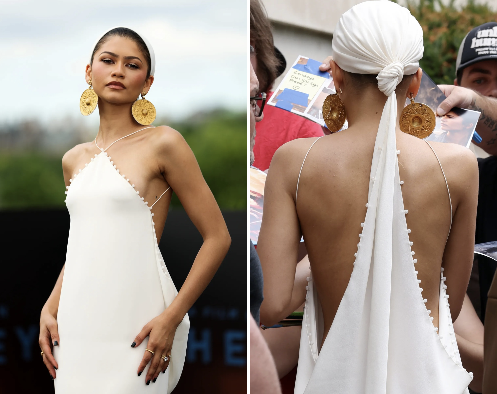 Zendaya in custom Jacquemus voor The Odessey