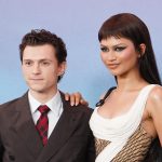 Zendaya en Tom Holland tijdens de Spider-Man-première in Shanghai