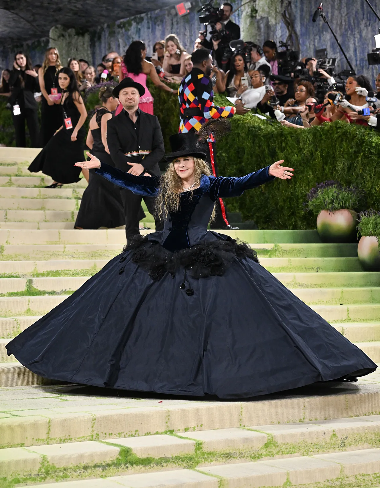 Stevie Nicks in Galliano op het Met Gala 2026