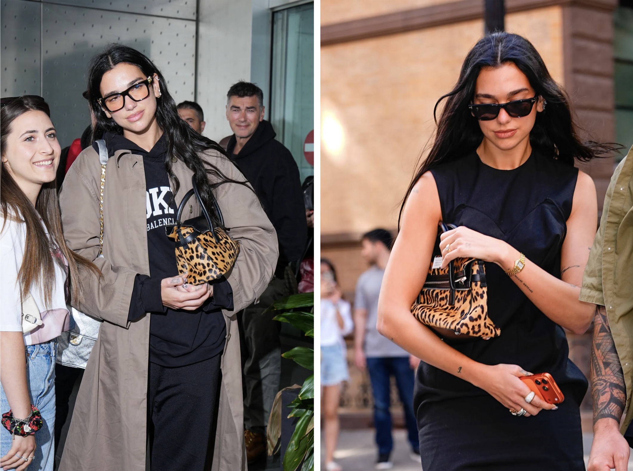 Dua Lipa met Margiela tas