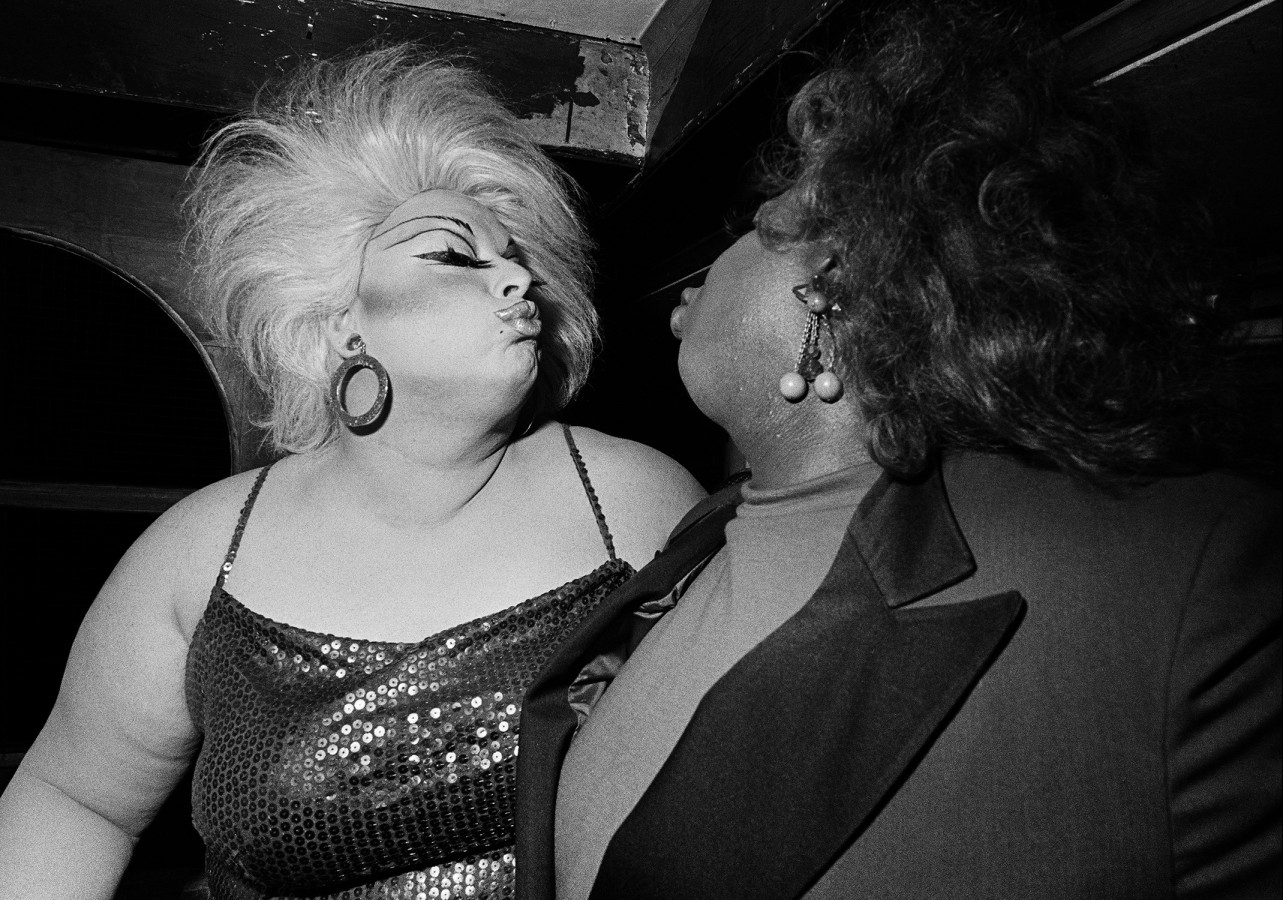 Divine en Fatsy bij Club DOK Amsterdam, 1982.