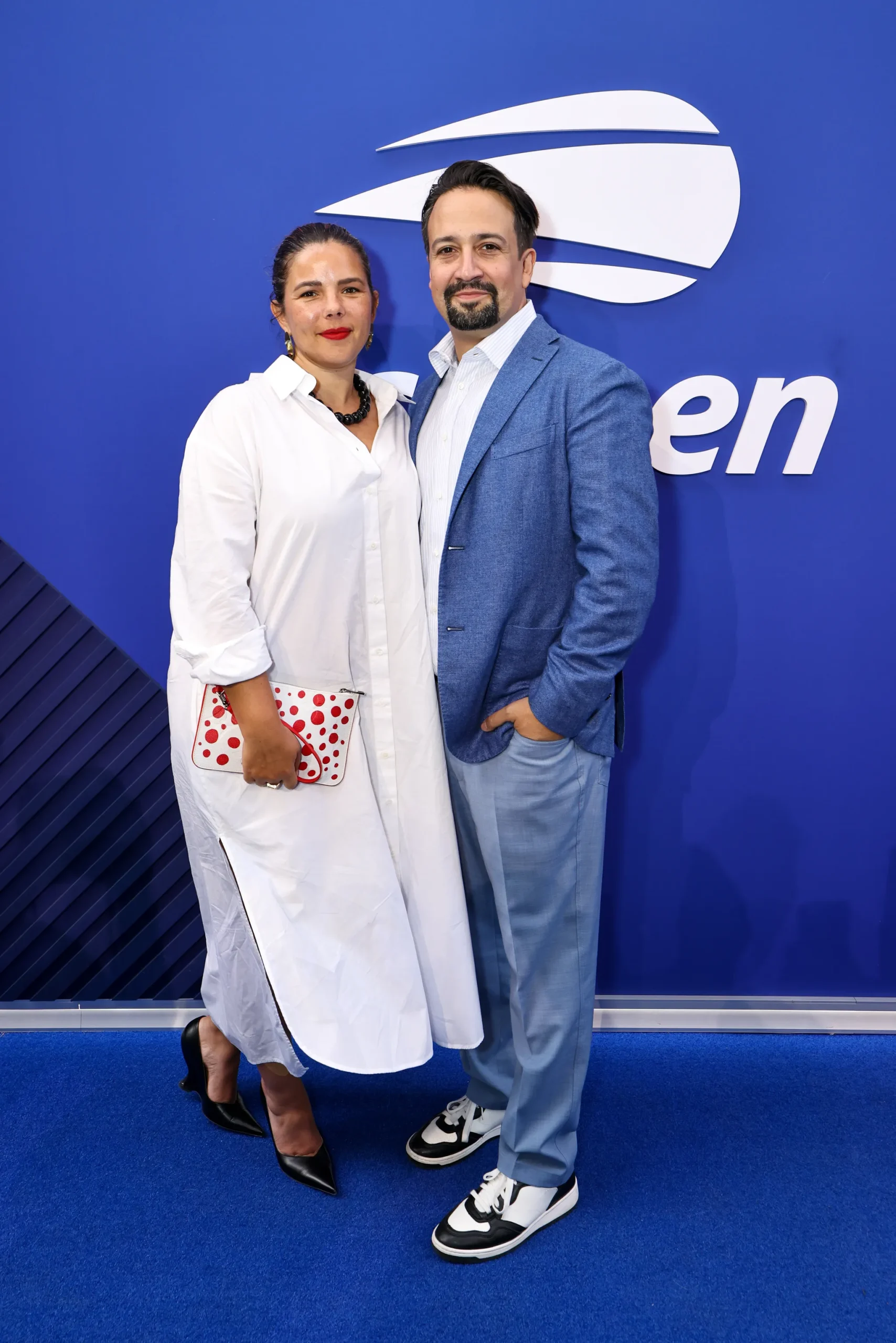 Vanessa Nadal en Lin-Manuel Miranda op US Open