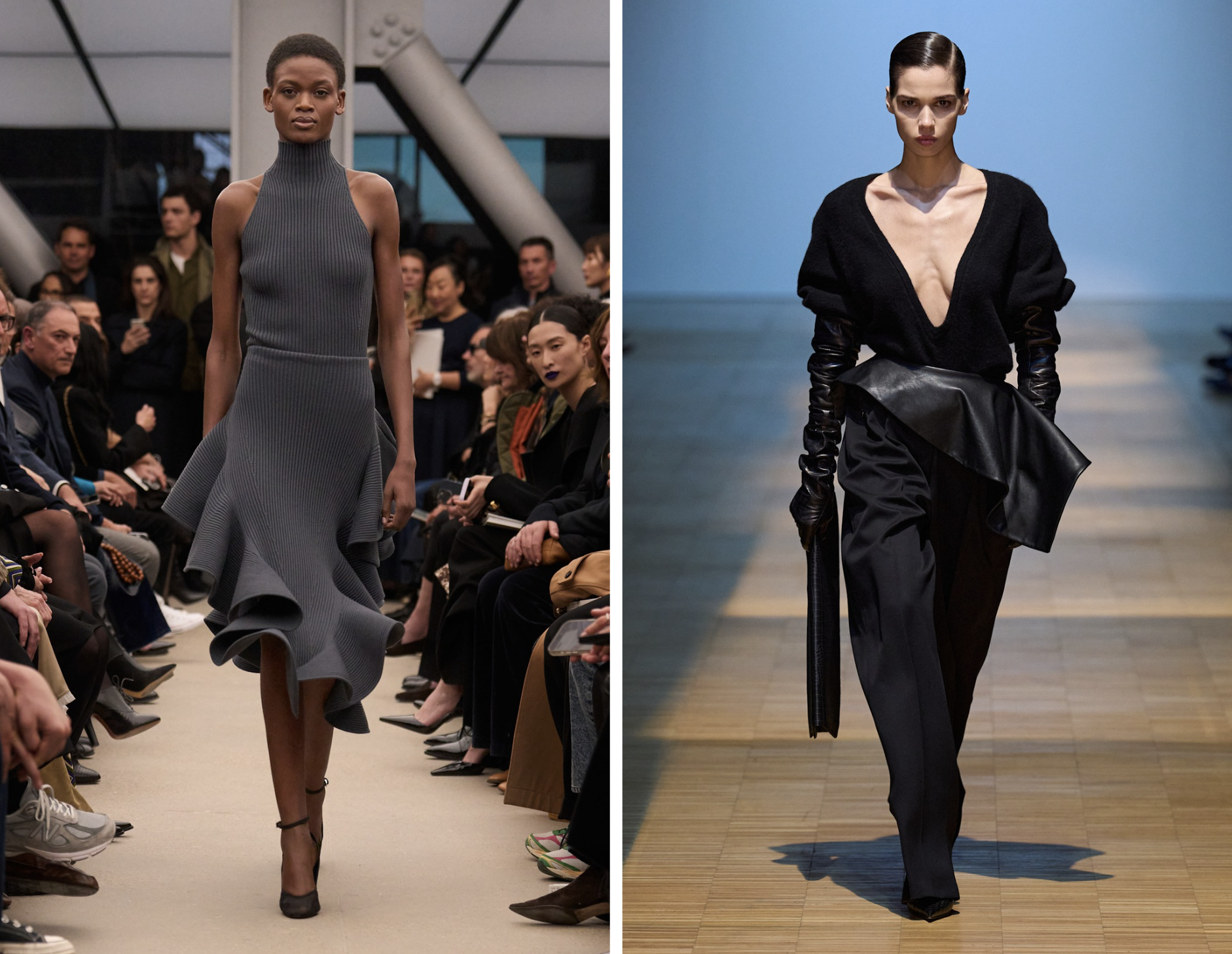 Peplum bij Alaïa en Situationist herfst/winter 2026