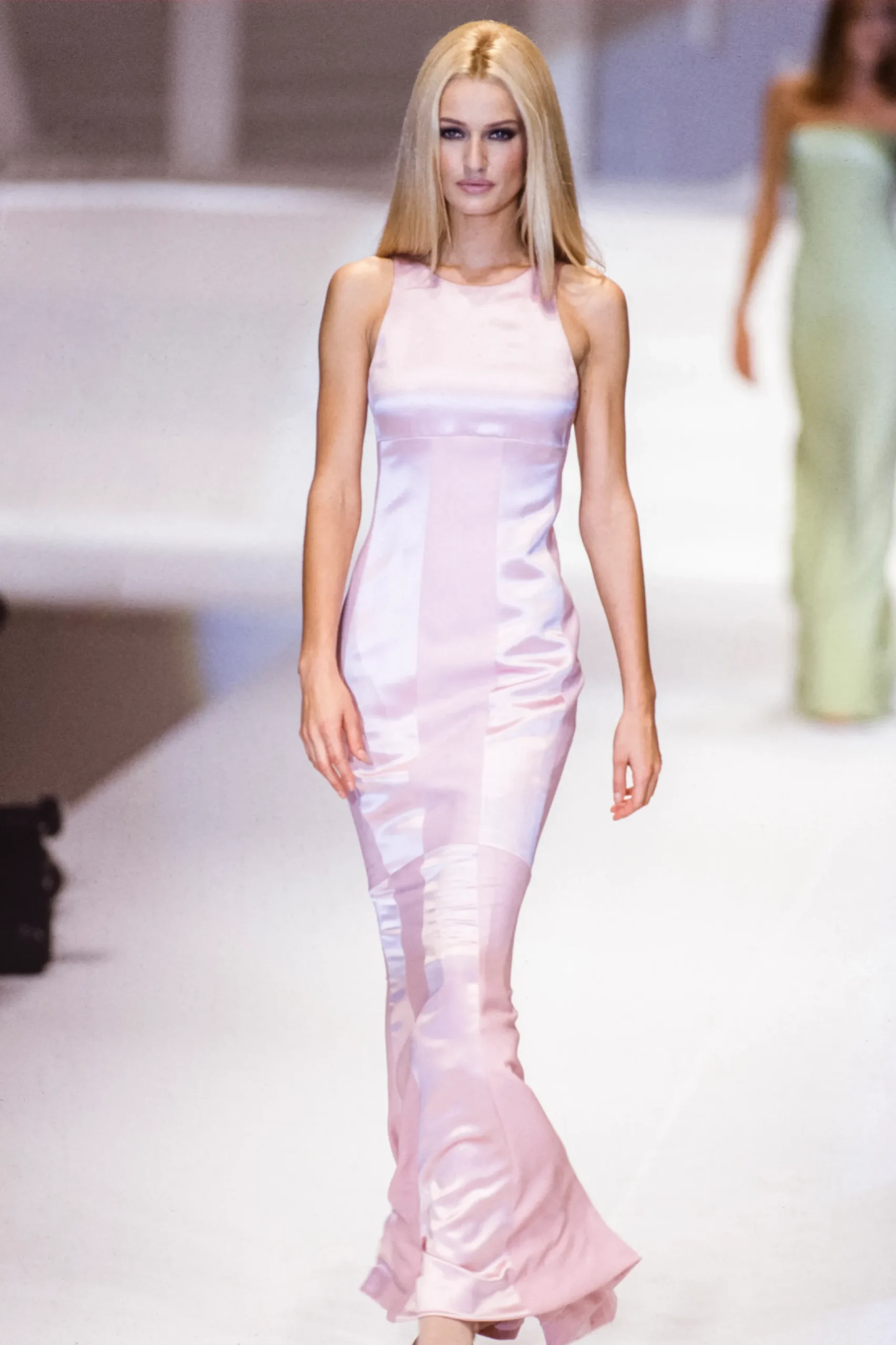 Het model voor Valentino in 1995