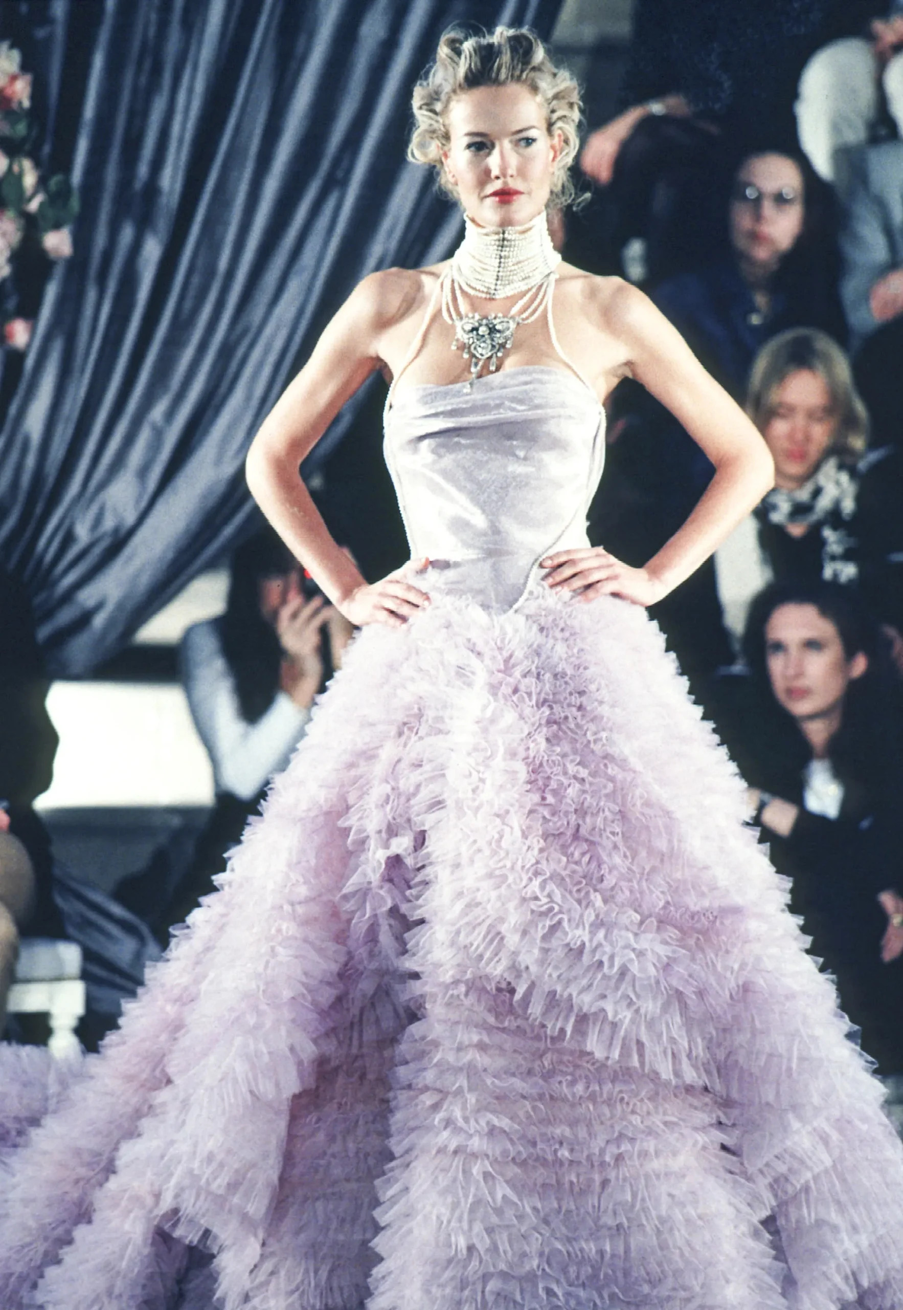 Het model voor Christian Dior