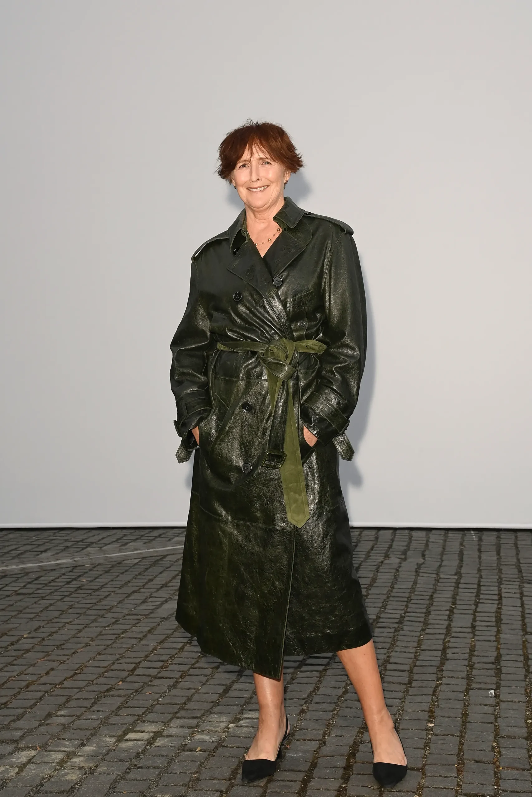 Fiona Shaw bij Burberry