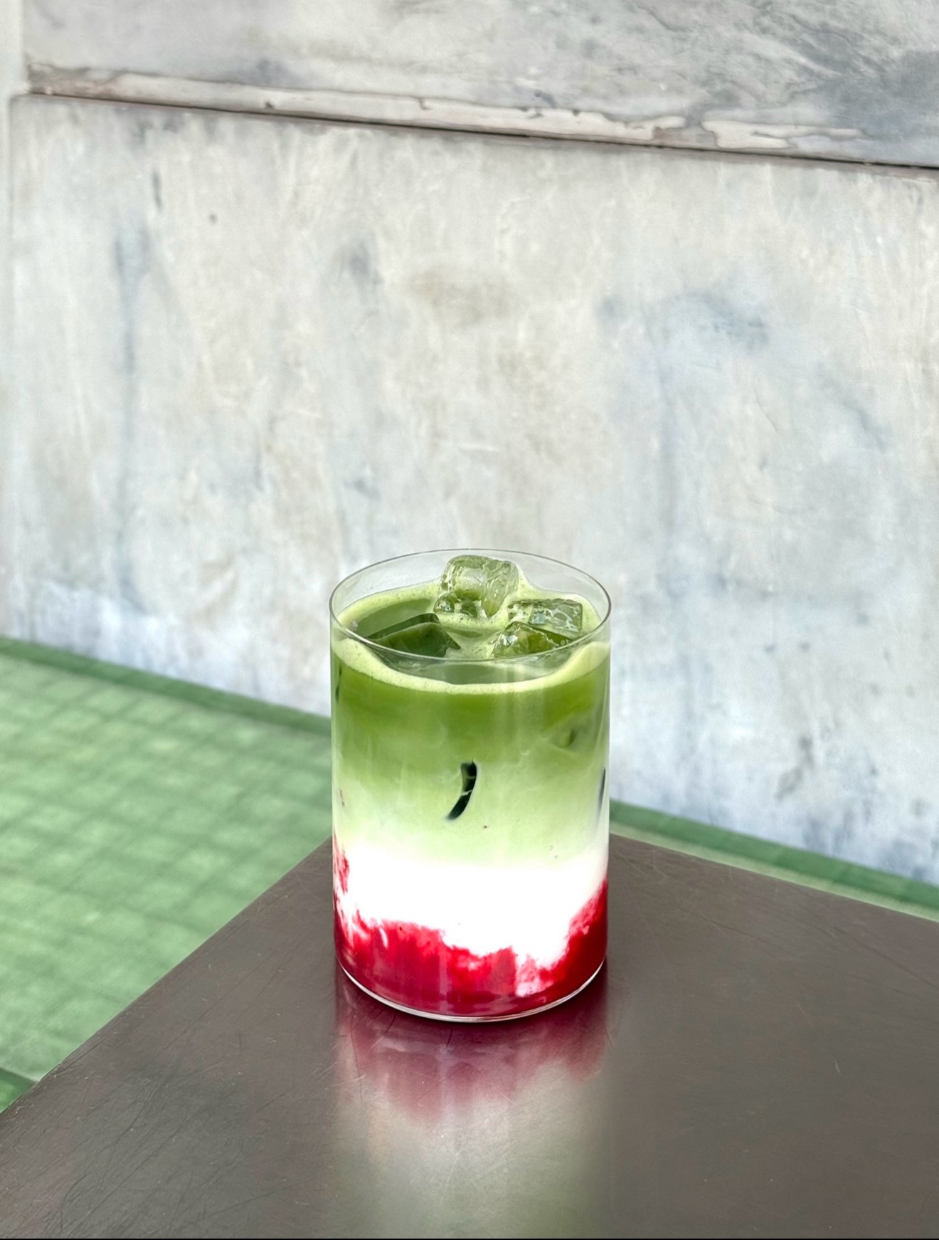 Een matcha latte