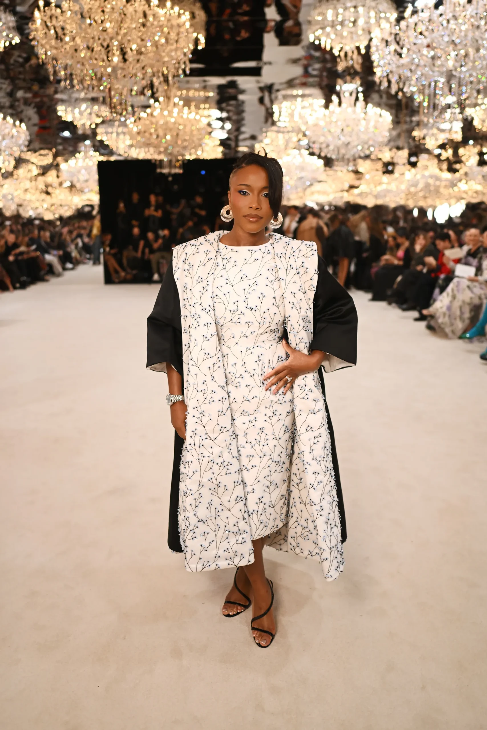 Tolami Benson at Richard Quinn.