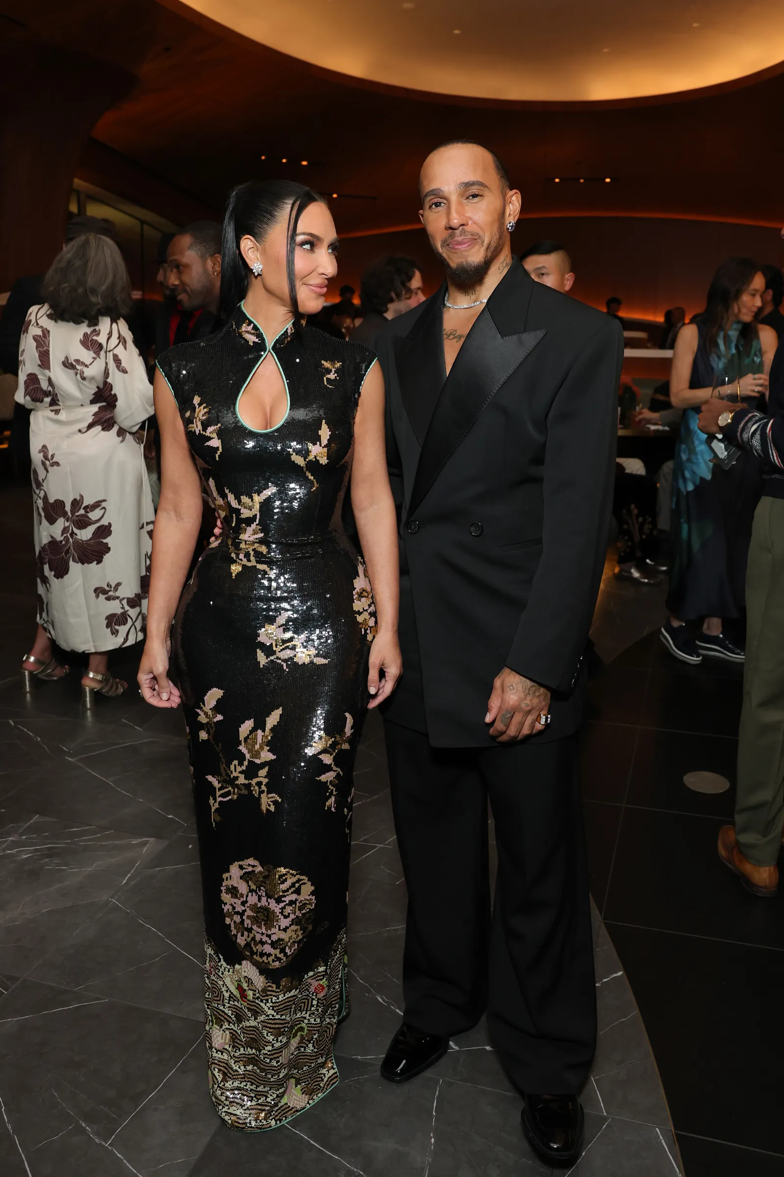Kim Kardashian en Lewis Hamilton