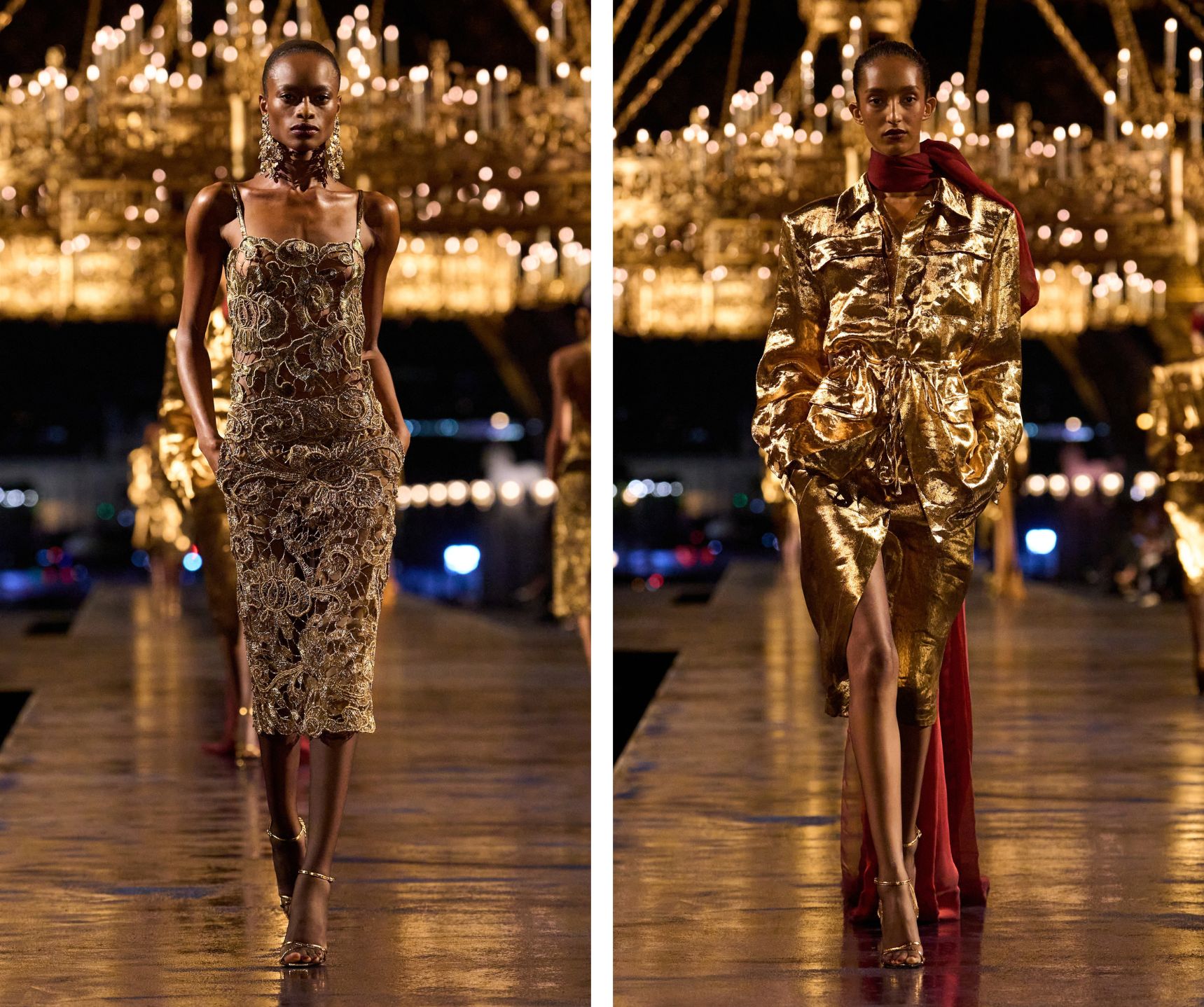 Gouden looks van Saint Laurent lente/zomer 2027