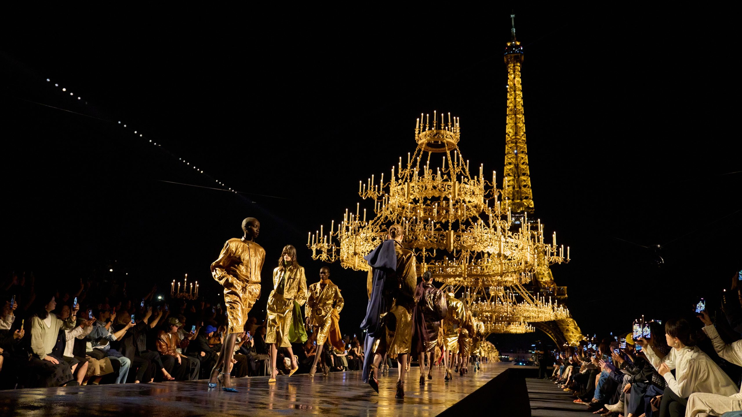 Saint Laurent's runway.