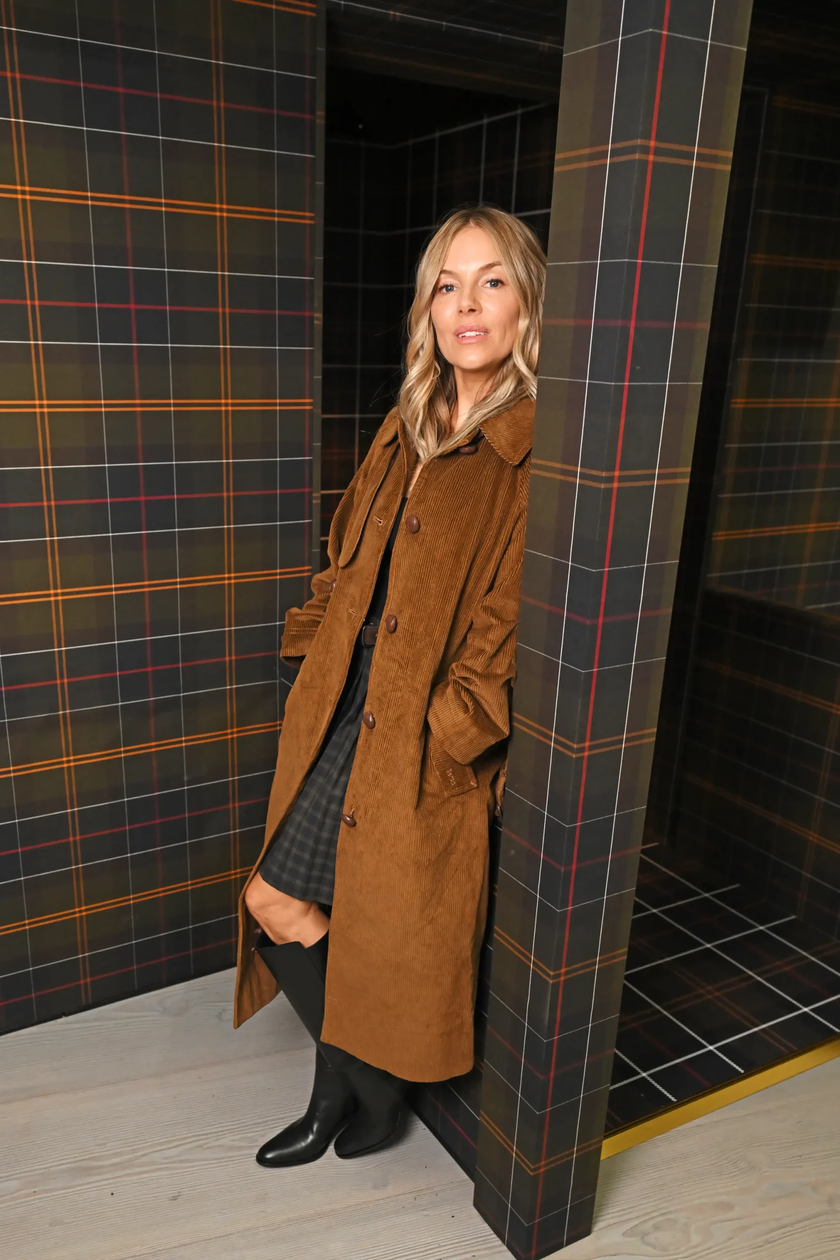 Sienna Miller at Barbour
