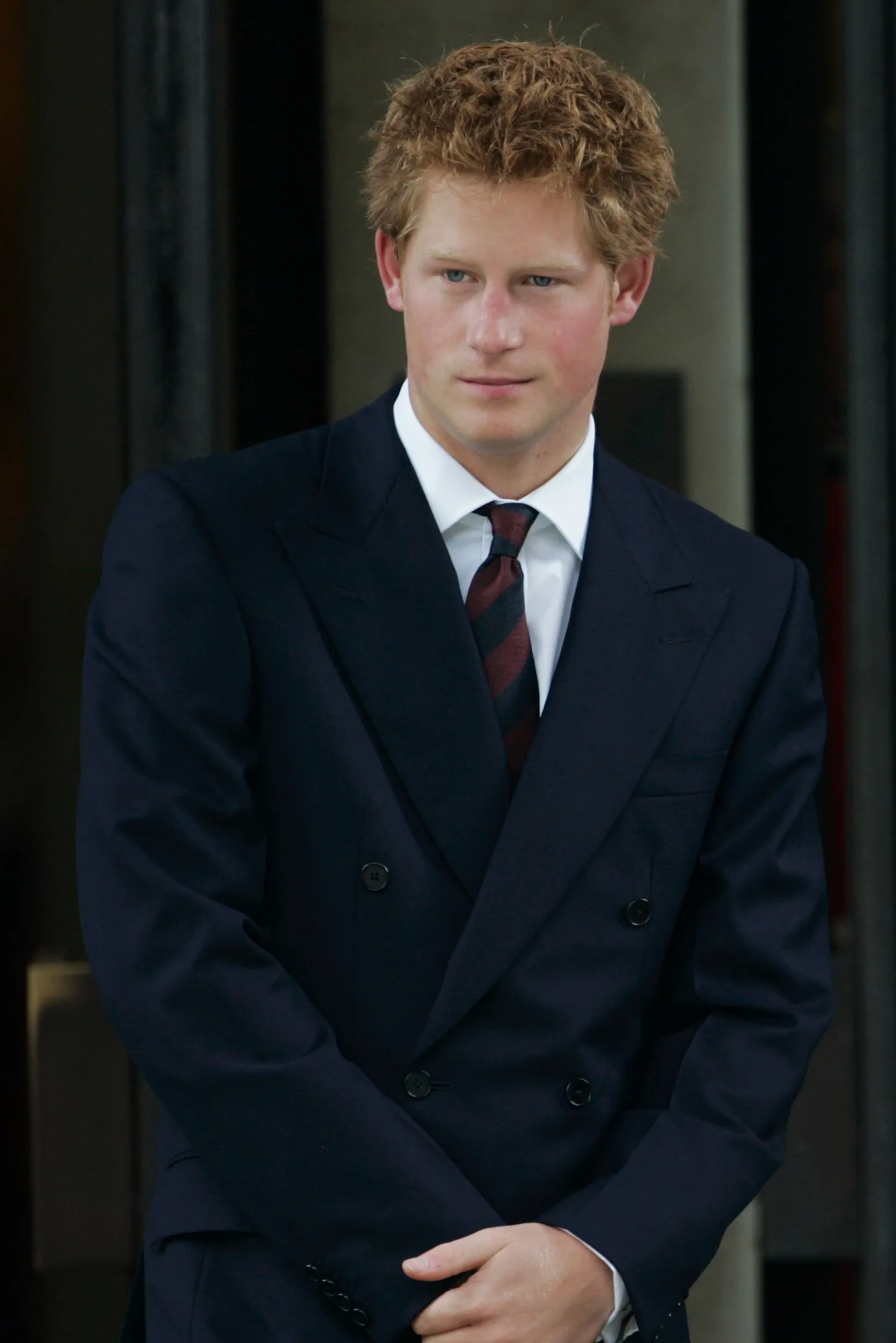 Tijdens de herdenking ter gelegenheid van de tiende verjaardag van het overlijden van prinses Diana in Wellington Barracks in 2007.