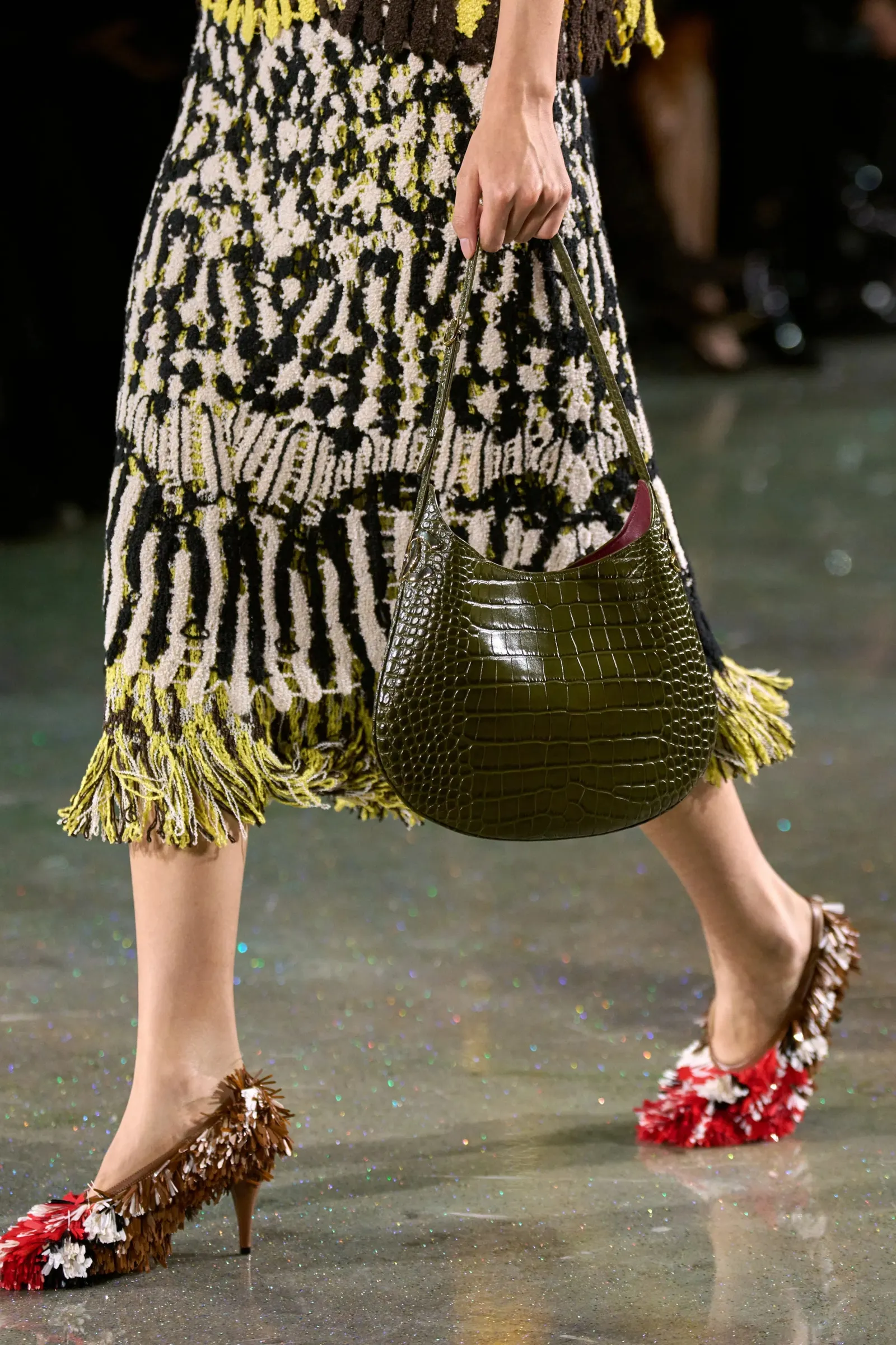 Warm geweven rok in Chanel