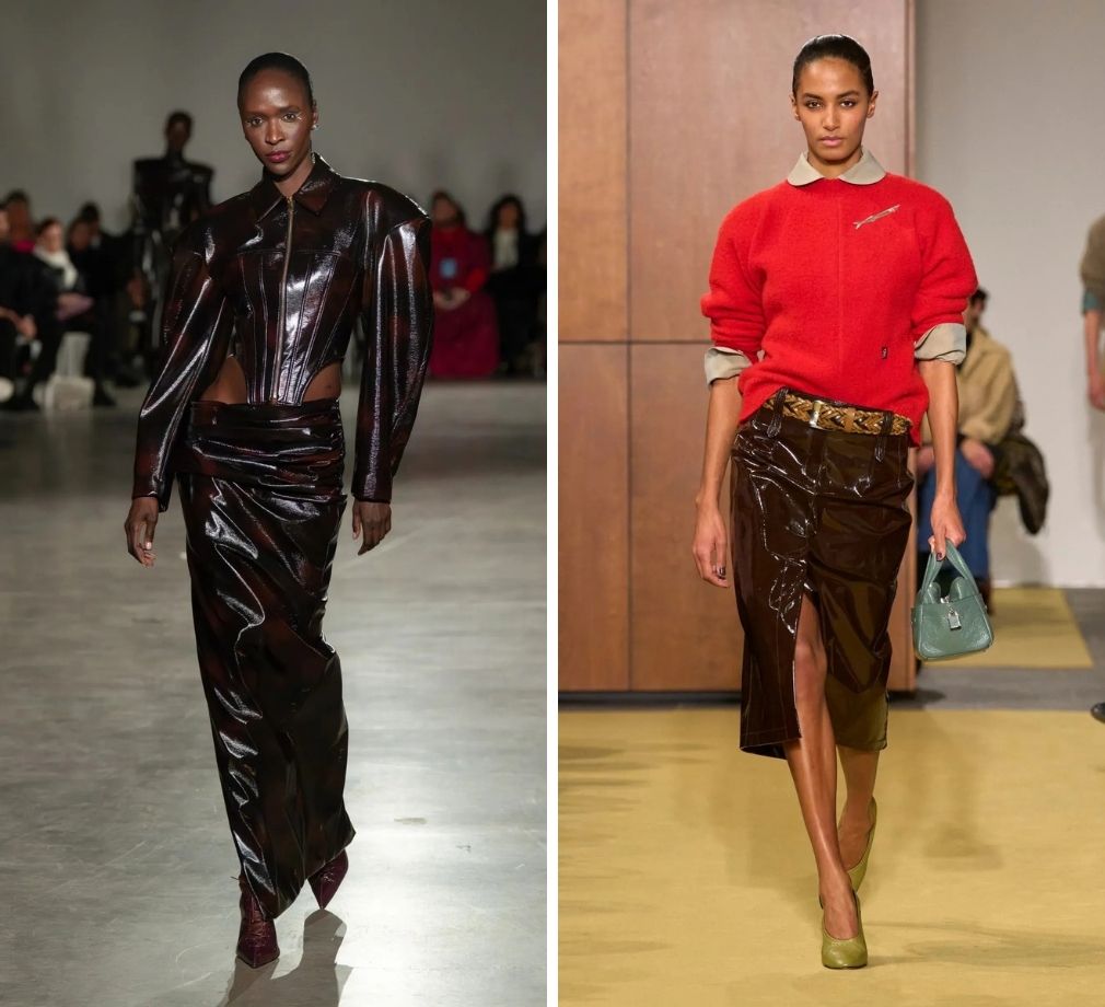 Modellen op de catwalk in Willy Chavarria en Marni