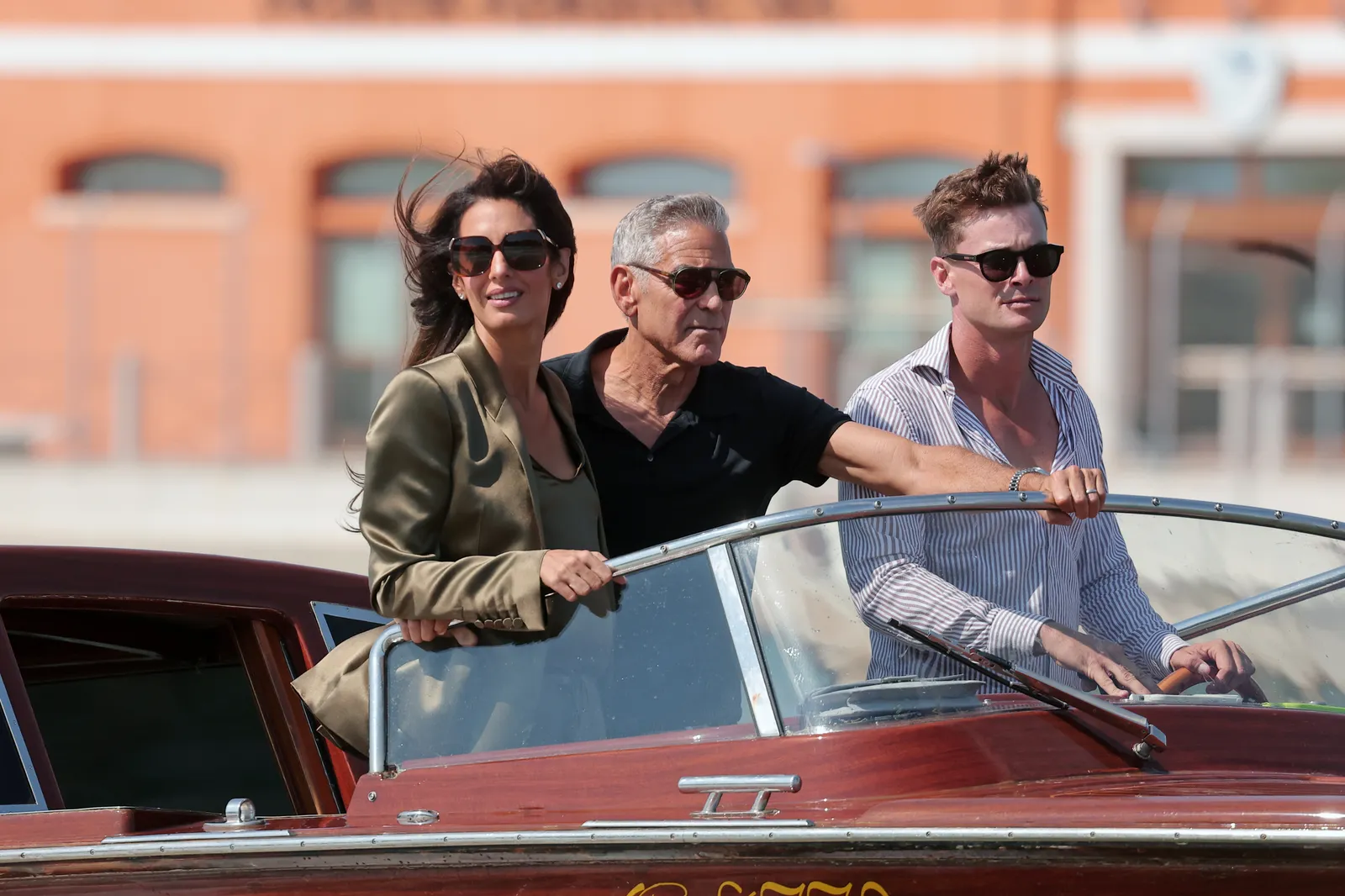 Amal en George Clooney in Venetië