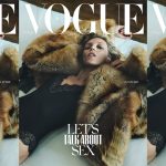 Anja Rubik op de cover van Vogue's Sex Issue