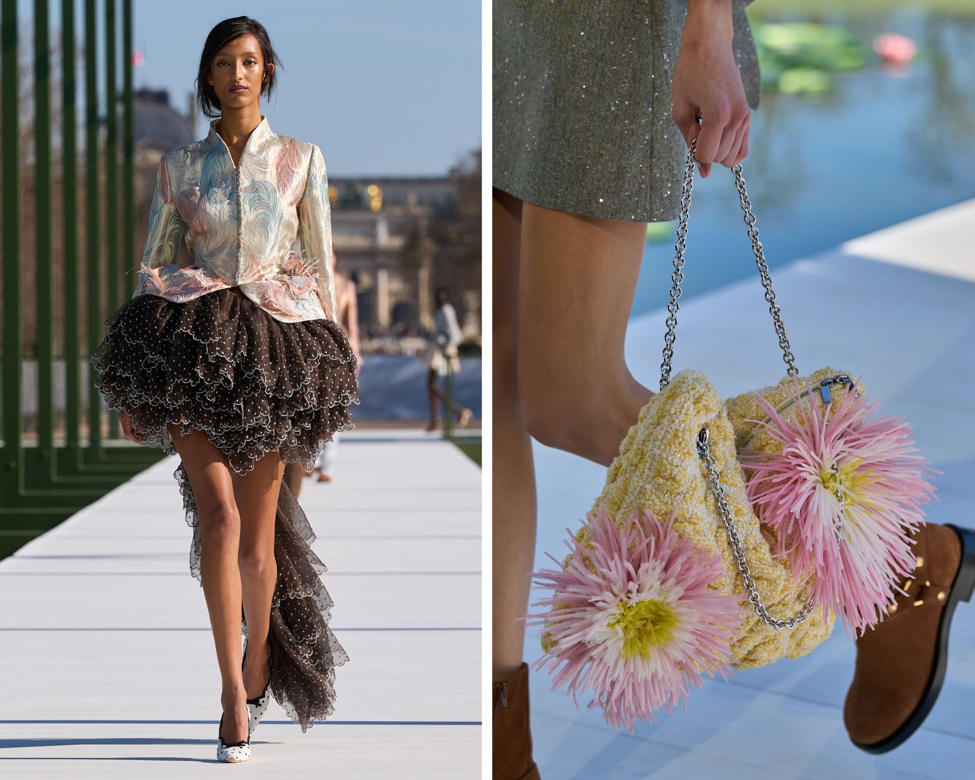 Bloemen bij Dior herfst/winter 2026