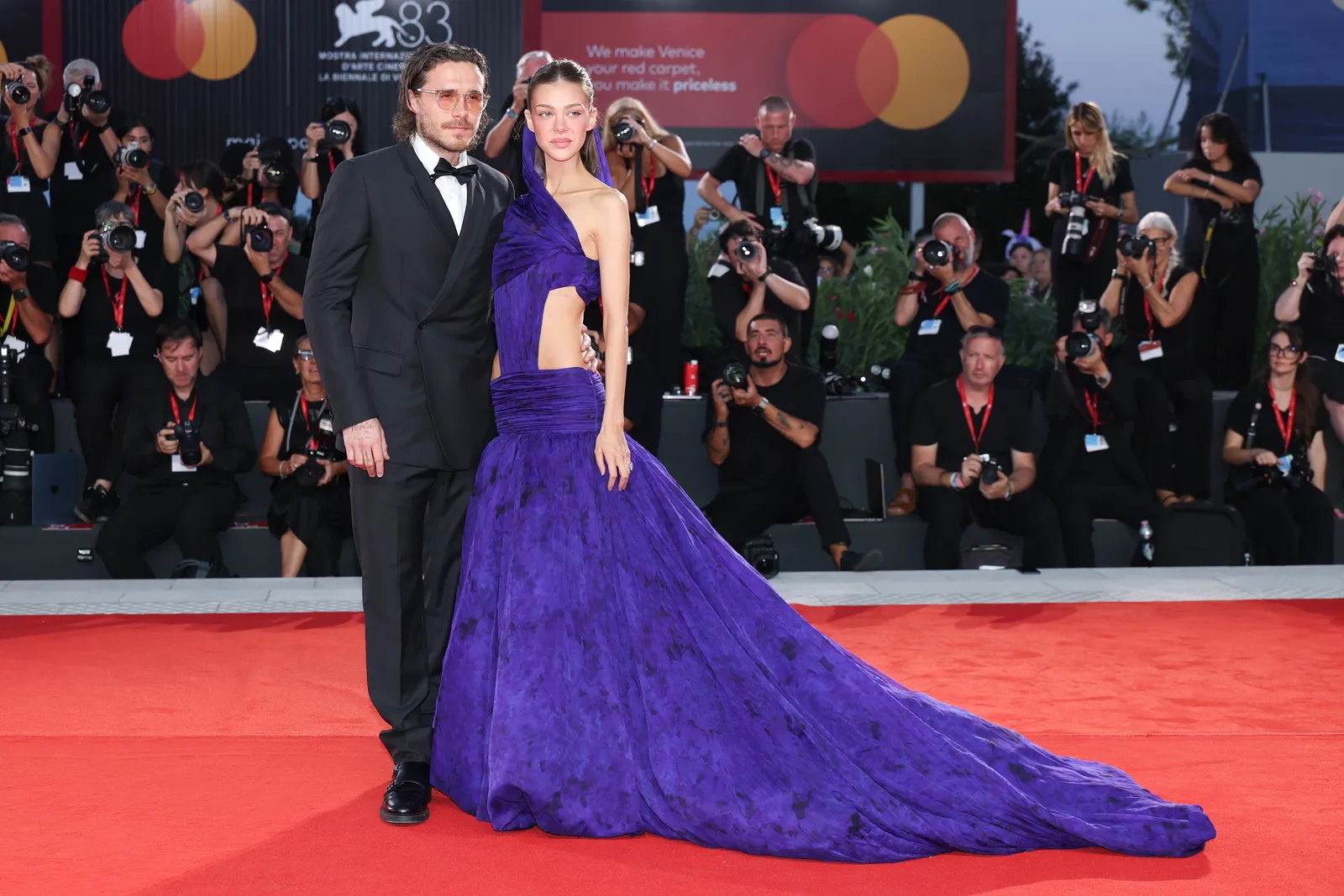 Nicola en Brooklyn Peltz Beckham in Venetië