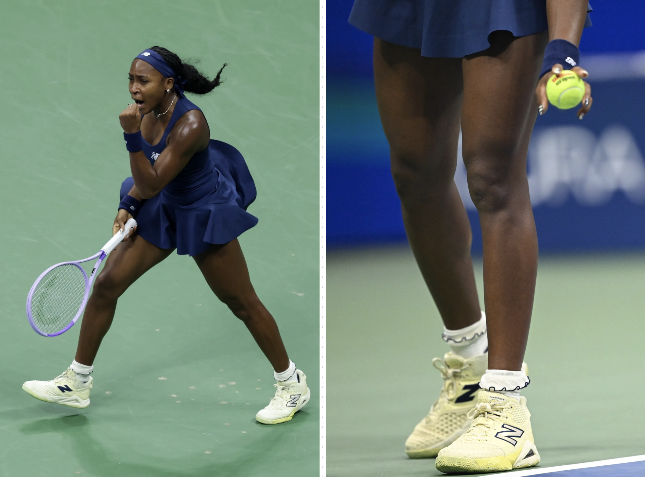 Outfit op de U.S. Open van Coco Gauff