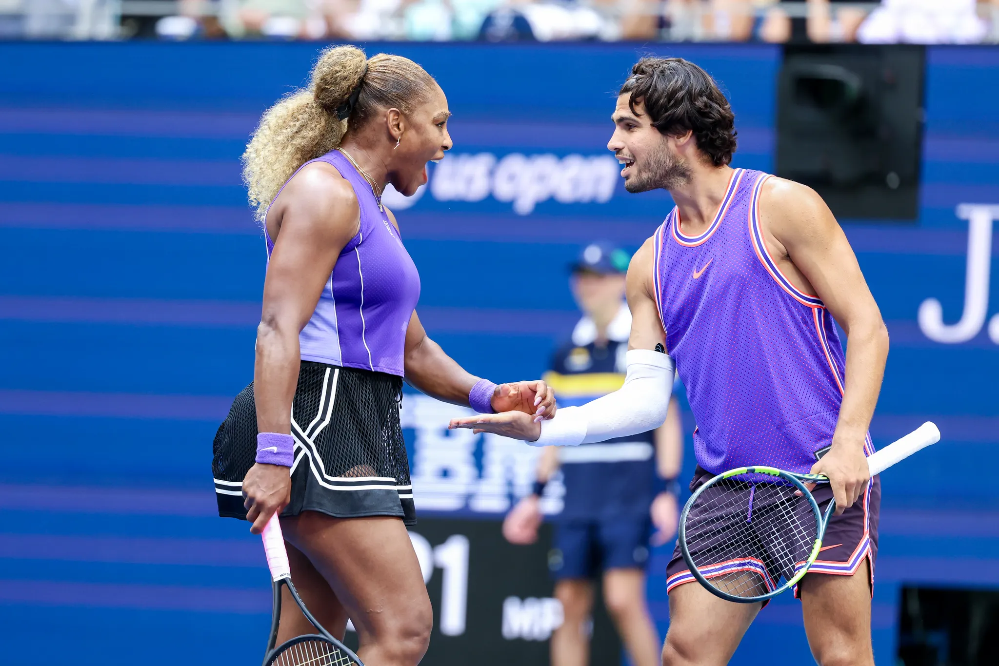 Outfit op de U.S. Open van Serena Williams en Carlos Alcaraz