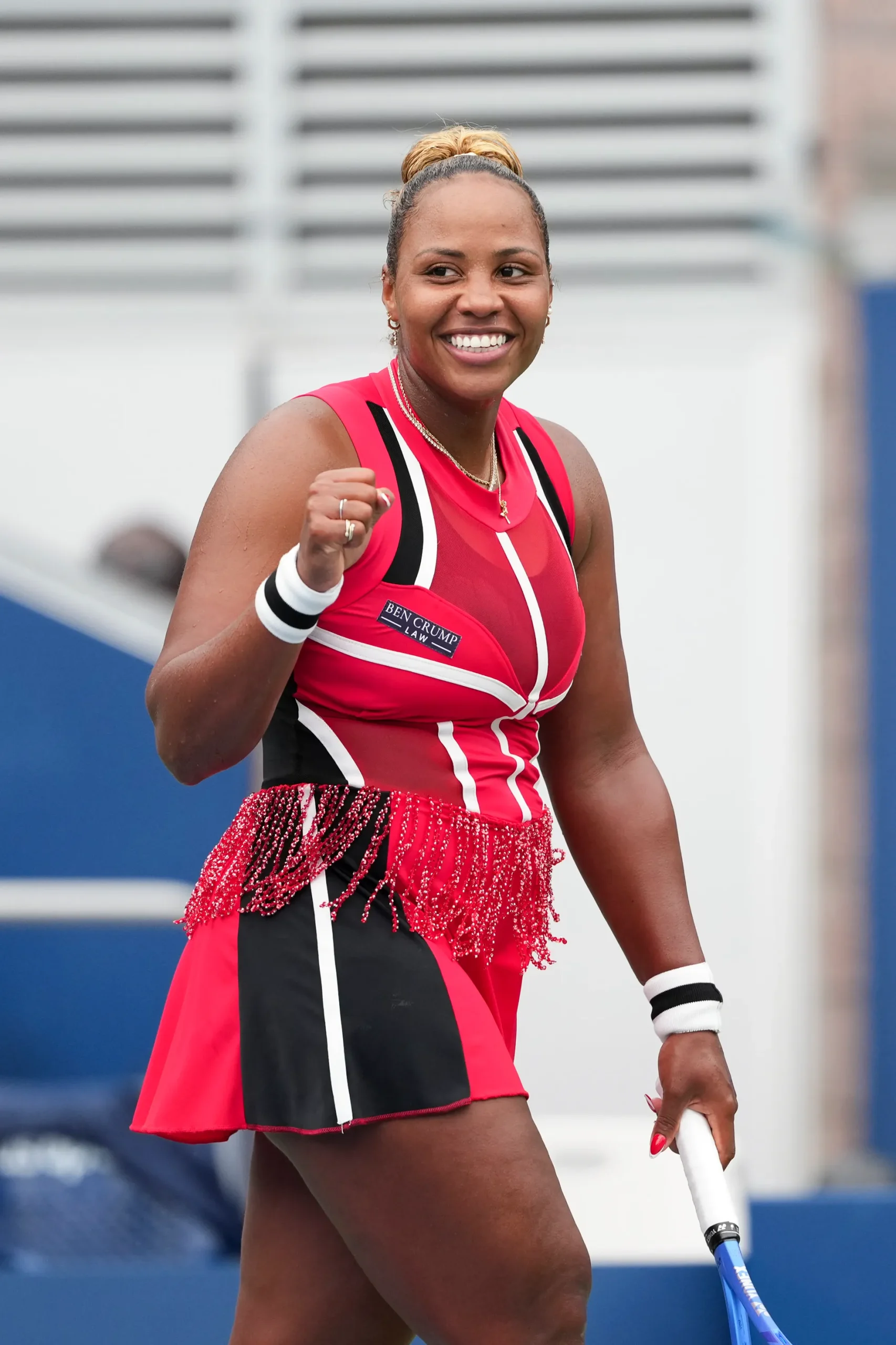 Outfit op de U.S. Open van Taylor Townsend